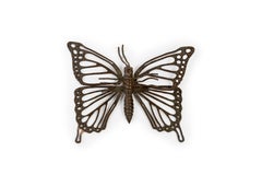 Articulated iron sculpture or Jizai (articulated) in the form of a butterfly