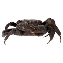 Articulated jizai okimono crab - Japan, Meiji