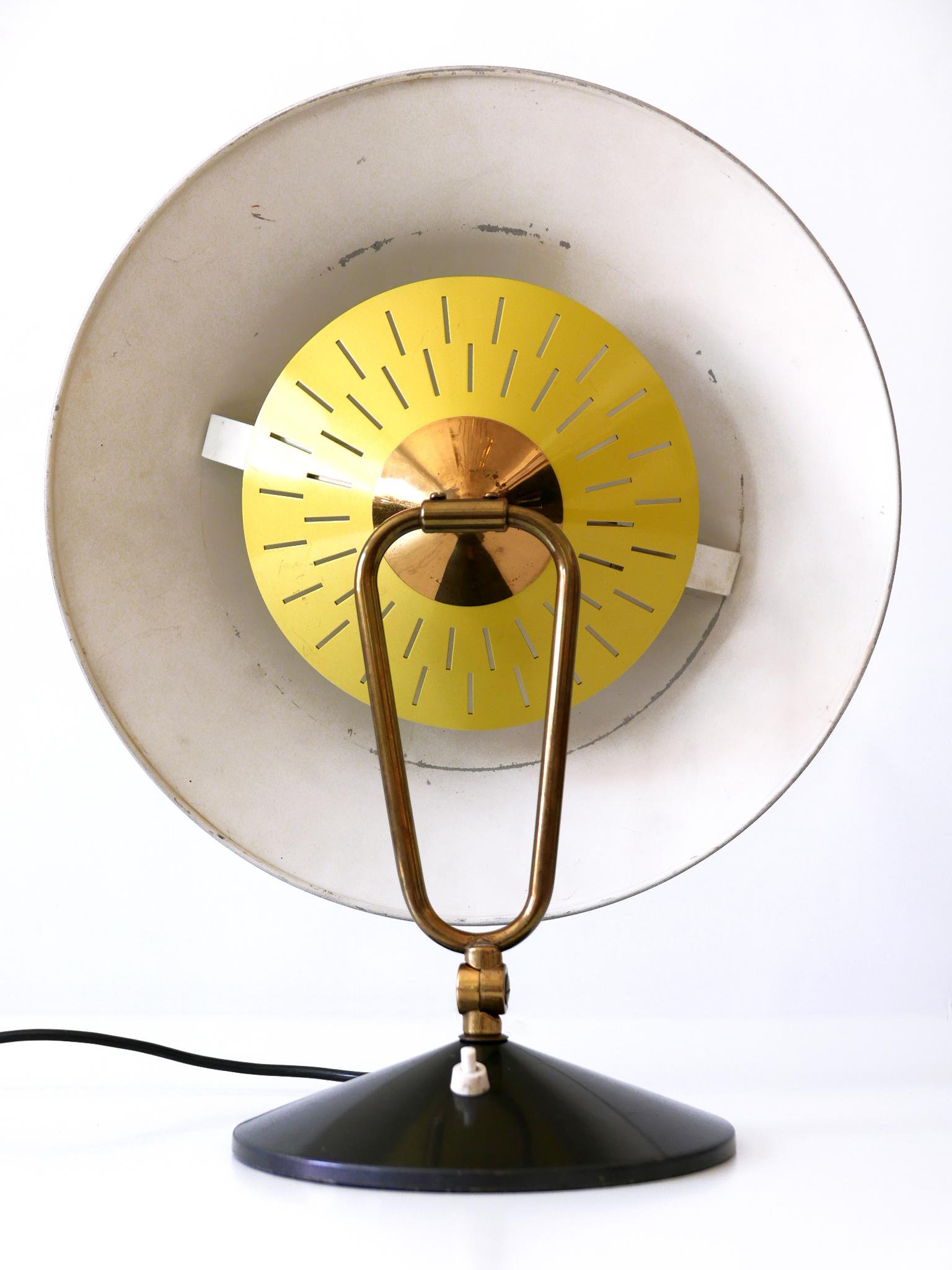Articulated Large Mid-Century Modern Table Lamp or Wall Sconce 'Witch Hut' 1950s For Sale 9