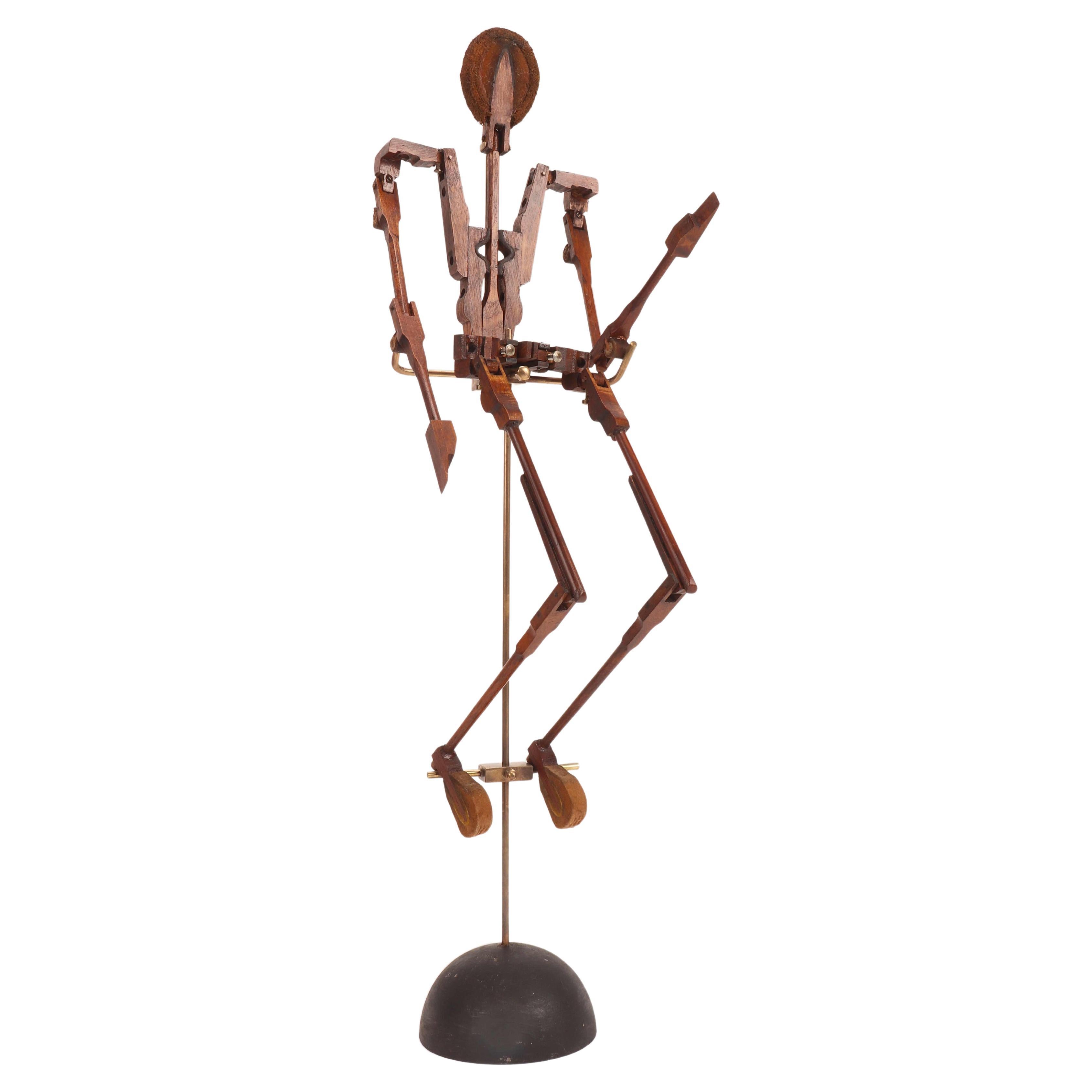 Articulated mannequin made with the percussion hammers of a piano Italy 1940
