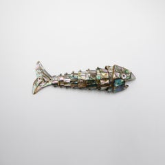 Ouvre-bouteille mexicaine articulée en ormeau et laiton de Los Castillo