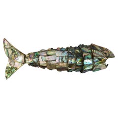 Articulated Mexican Abalone and Brass Bottle Opener by Los Castillo