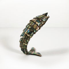 Articulated Mexican Abalone and Brass Bottle Opener