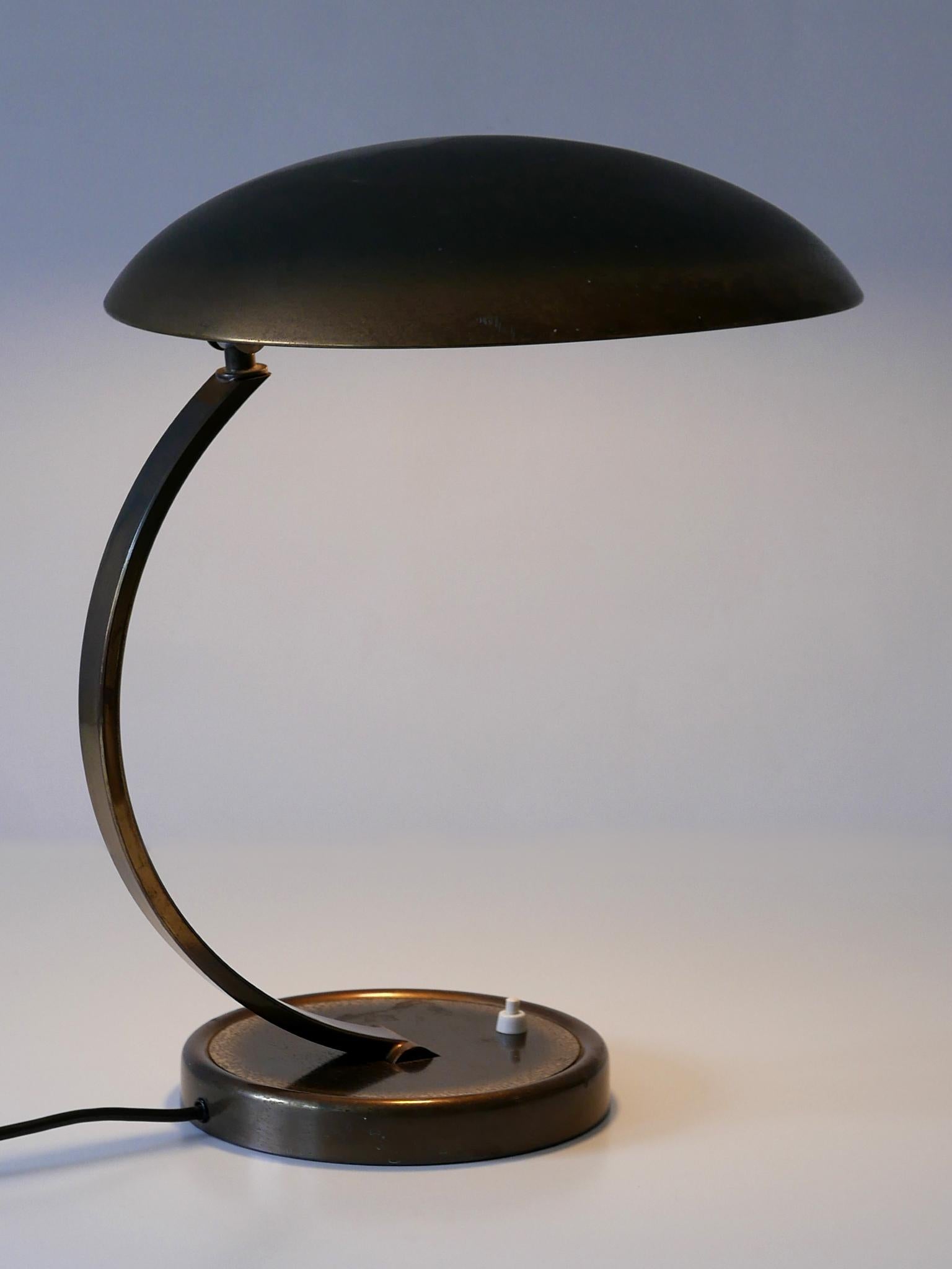 Brass Articulated Mid-Century Modern Desk Lamp 6751 by Christian Dell for Kaiser Idell