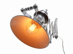 Articulated Nickel Plated Scissor Wall Lamp