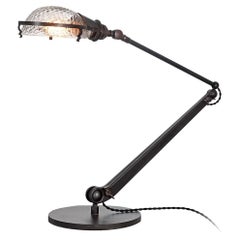 Articulated Quilted Glass Desk Lamp
