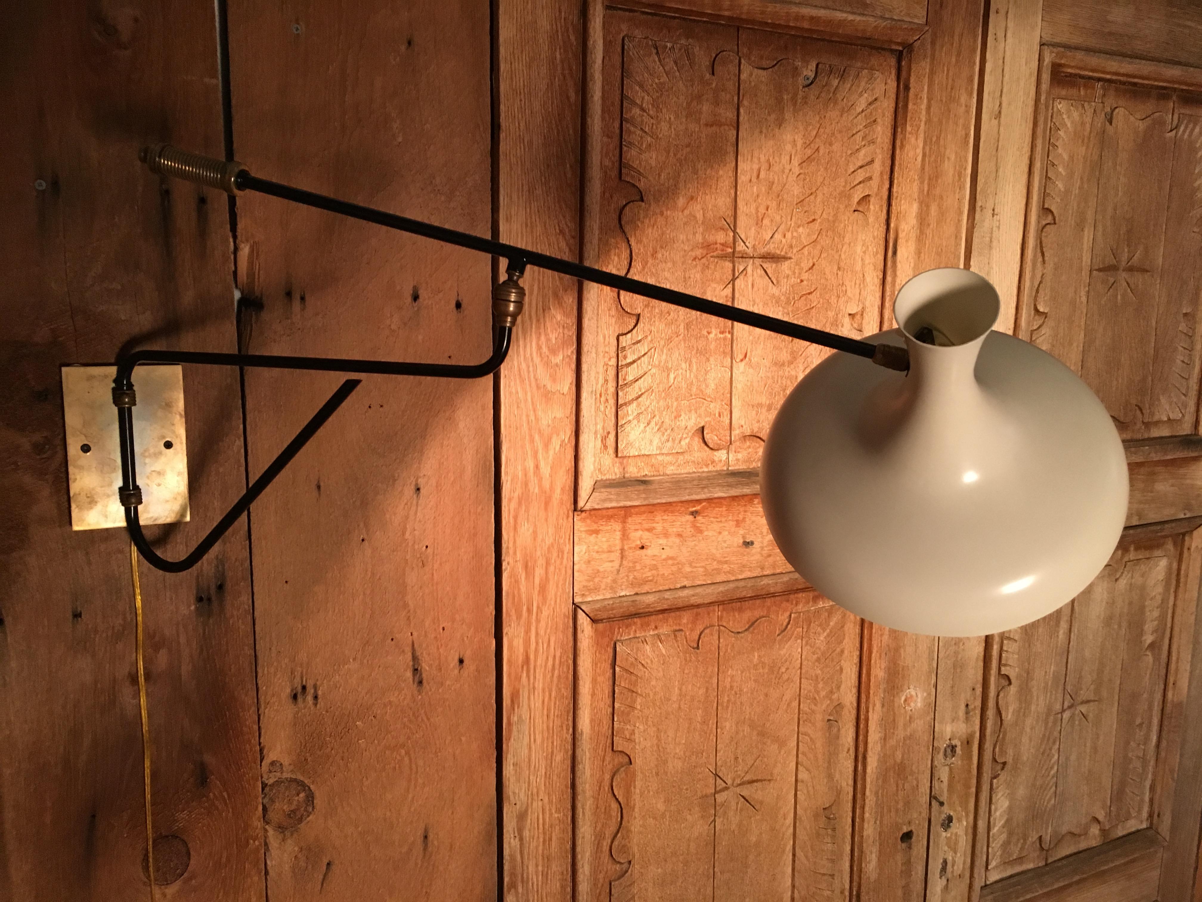 French Articulated Sconce by Lunel