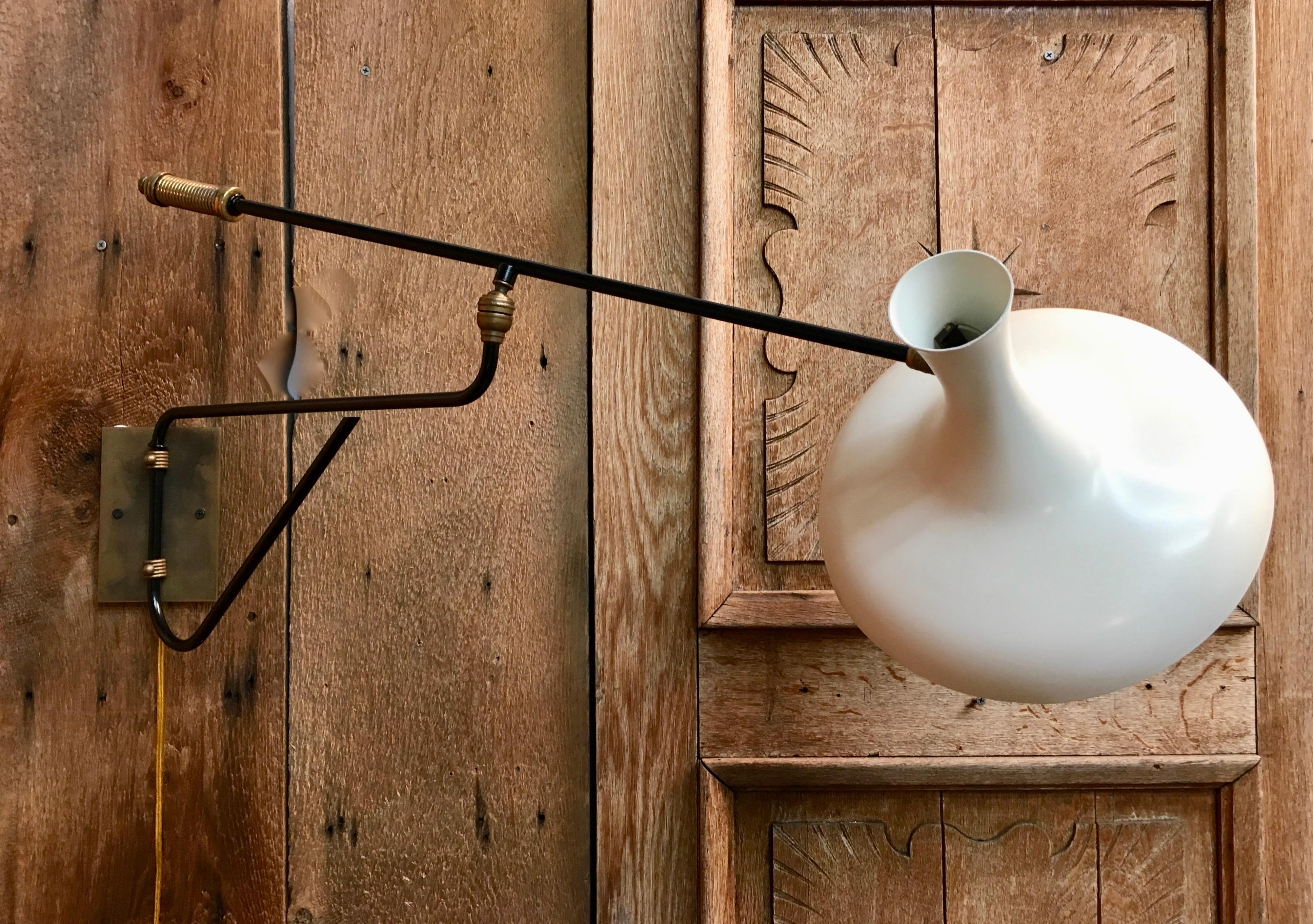 20th Century Articulated Sconce by Lunel