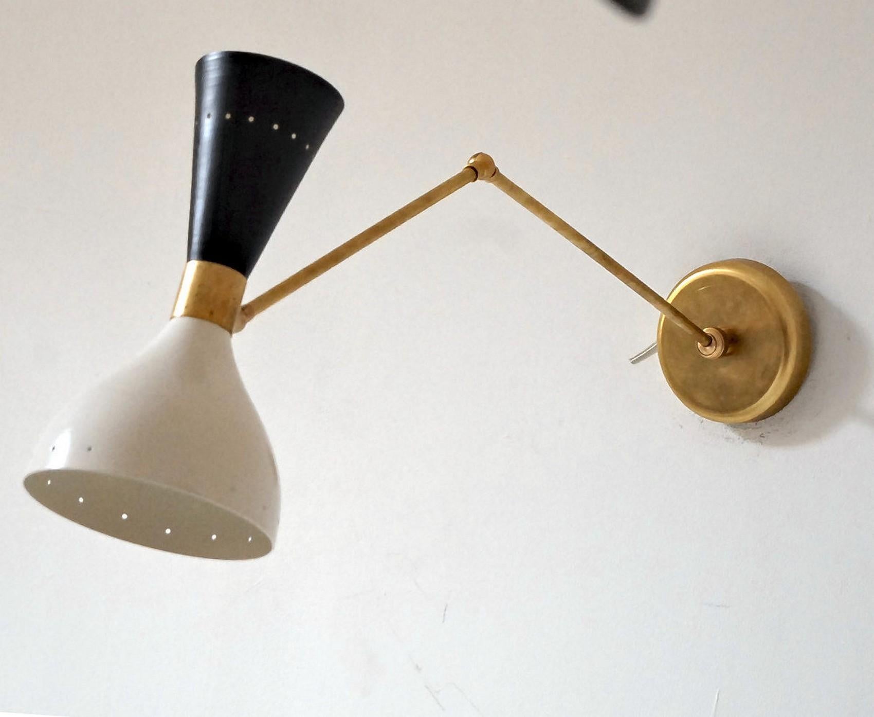 Eames BALL SCONCE LAMP GLOBE PR White ARTELUCE Mid-Century STILNOVO Eames DECO Italian 