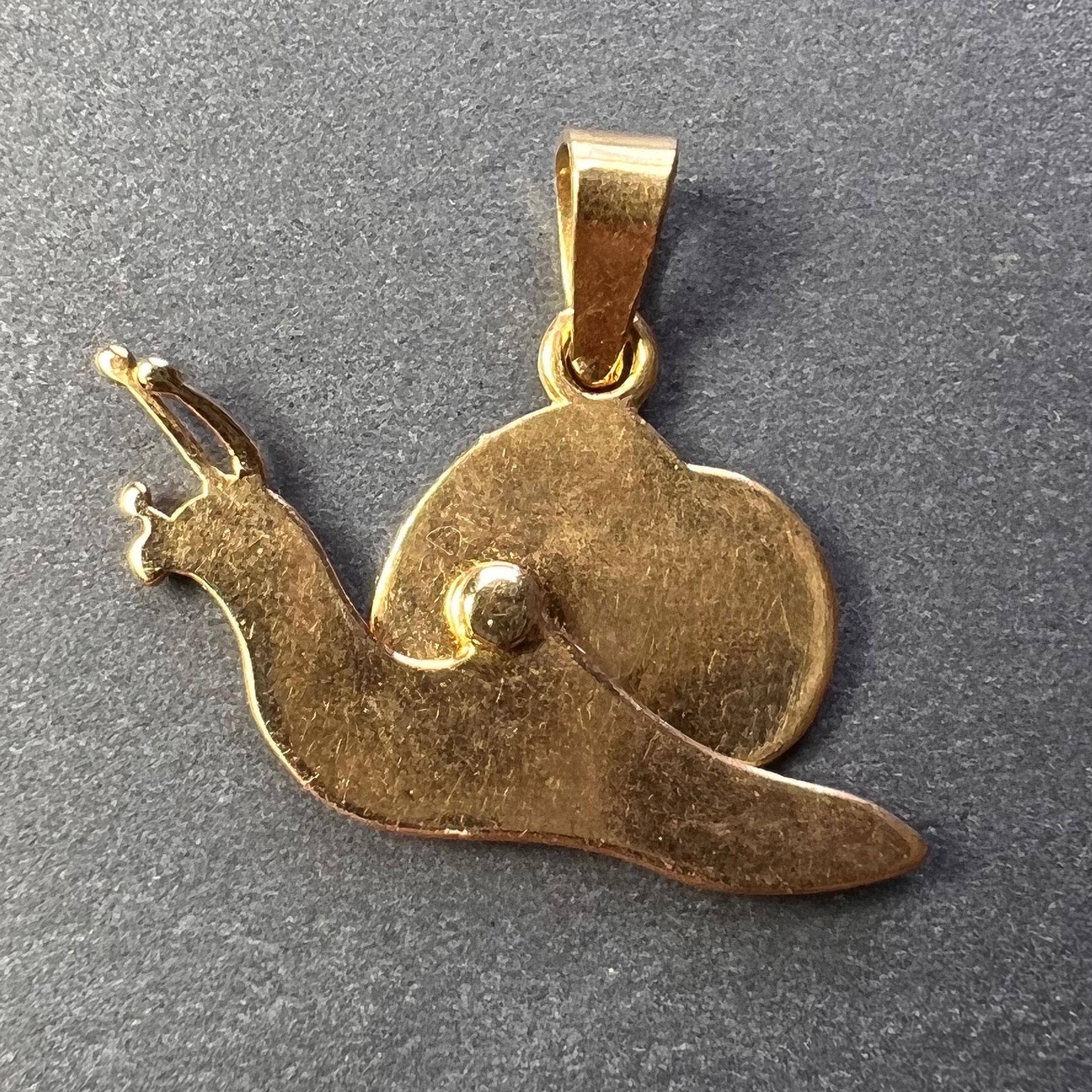 gold snail necklace