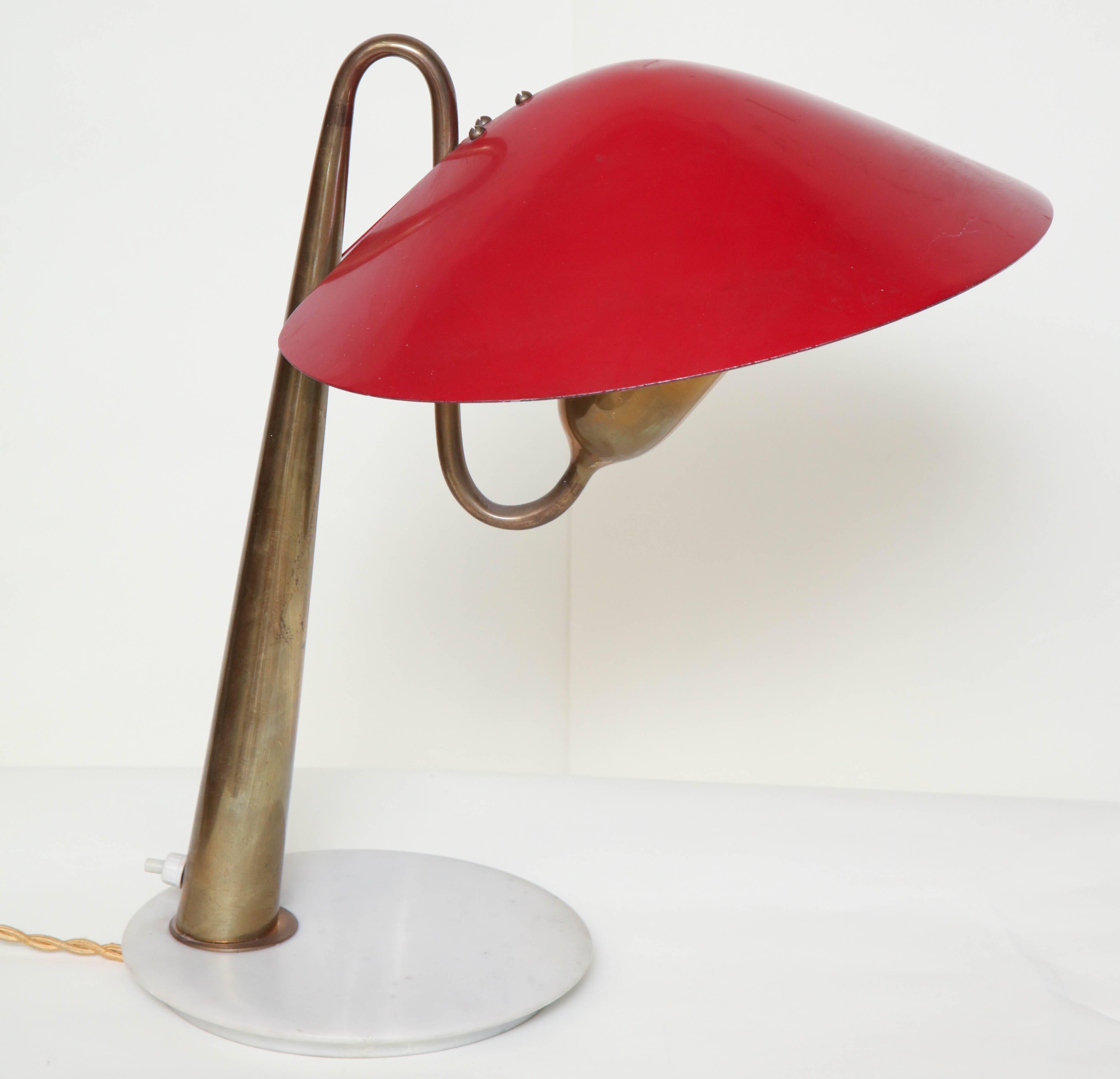 Table Lamp Articulated Mid-Century Modern Italy 1950s In Good Condition In New York, NY