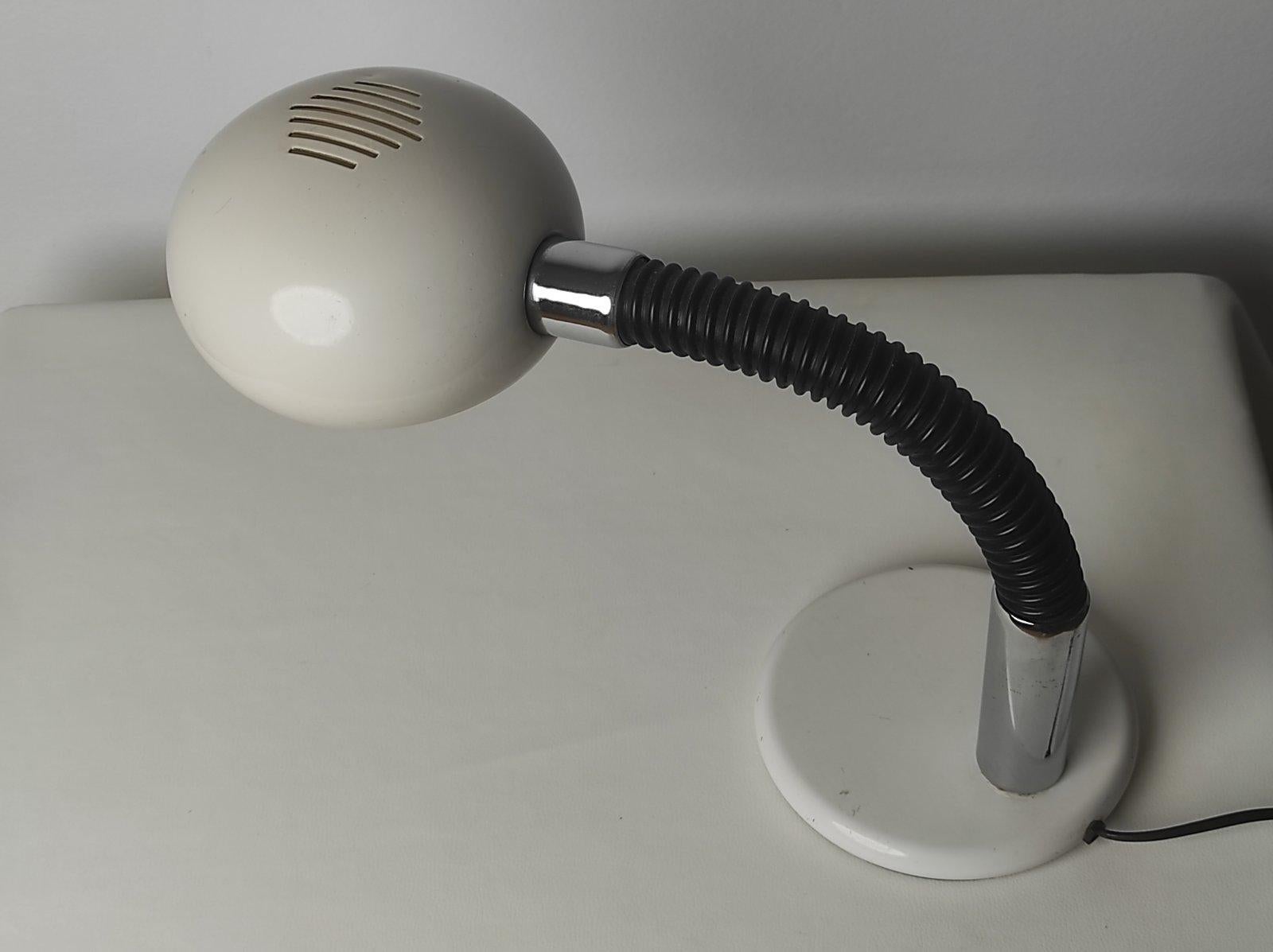 Metallo Lampada da tavolo articolata di GAMMA LUX Italia anni '70 in vendita