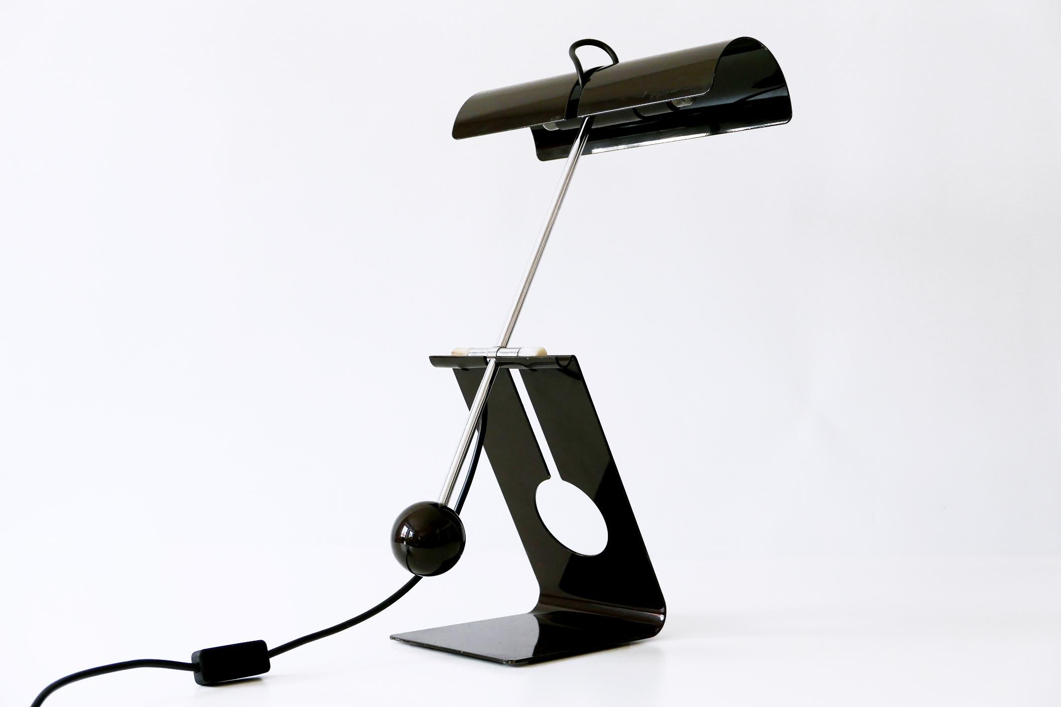 Articulated Table Lamp Picchio by Mauro Martini for Fratelli Martini 1970s Italy For Sale 5