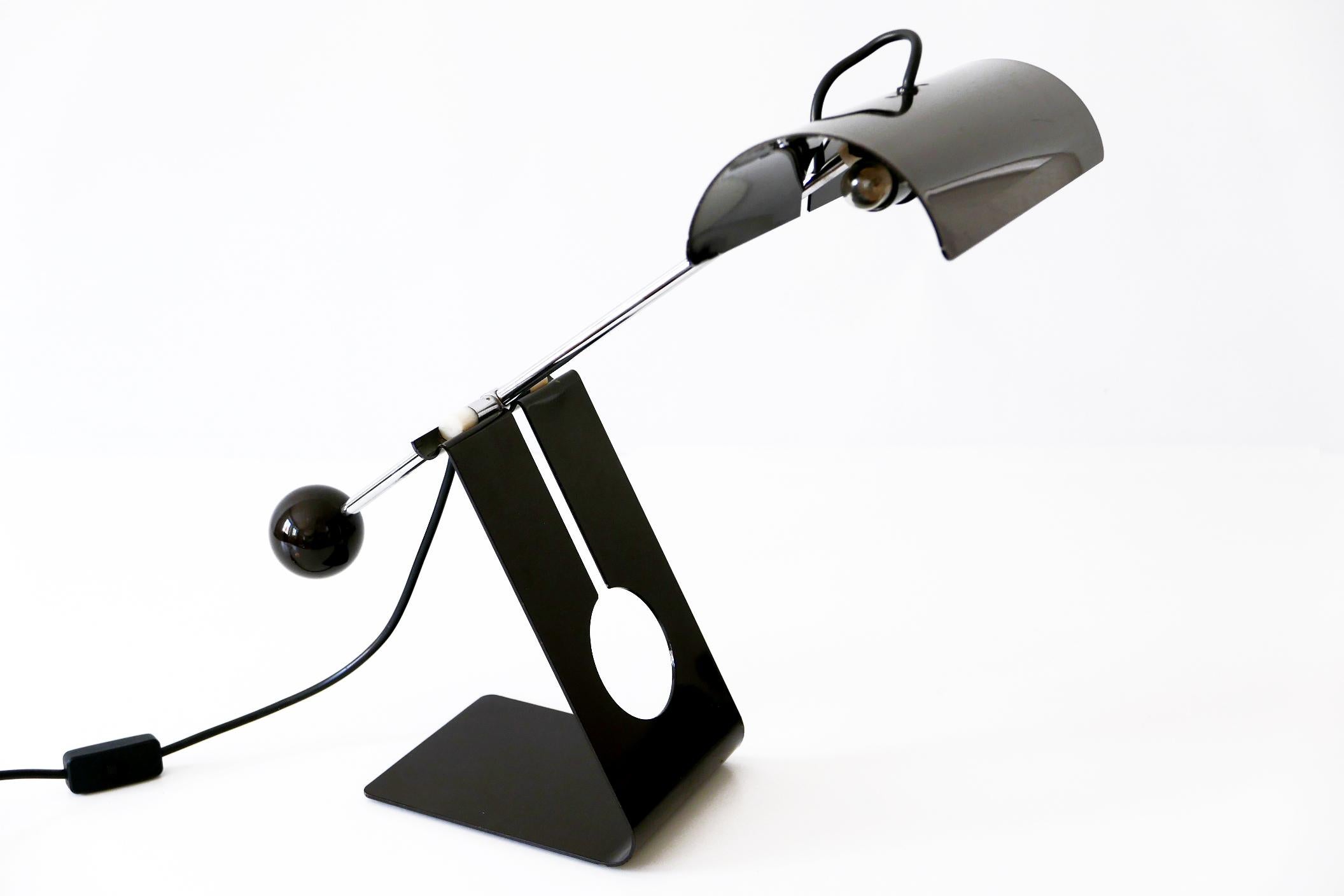 Articulated Table Lamp Picchio by Mauro Martini for Fratelli Martini 1970s Italy For Sale 6