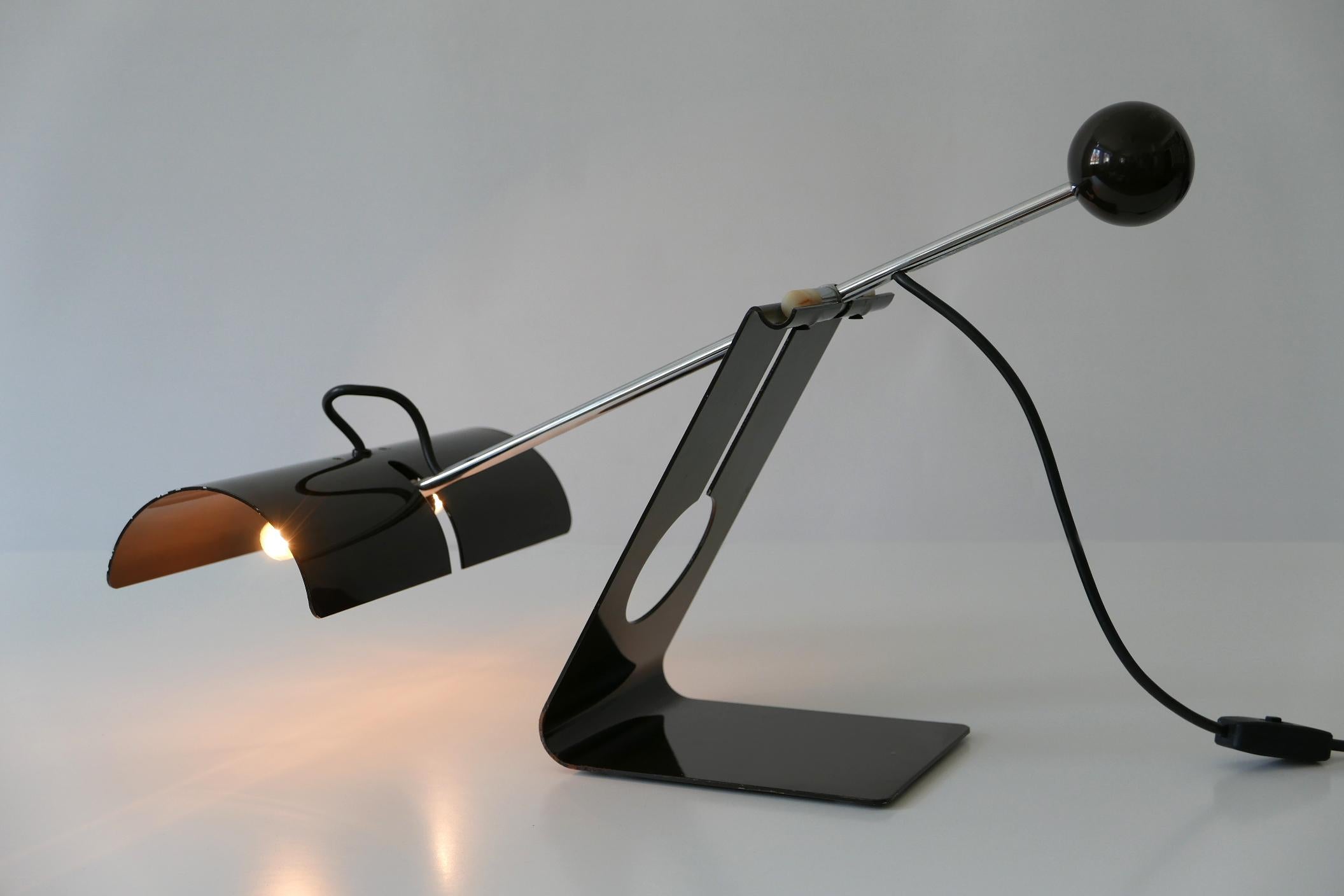 Articulated Table Lamp Picchio by Mauro Martini for Fratelli Martini 1970s Italy In Good Condition For Sale In Munich, DE