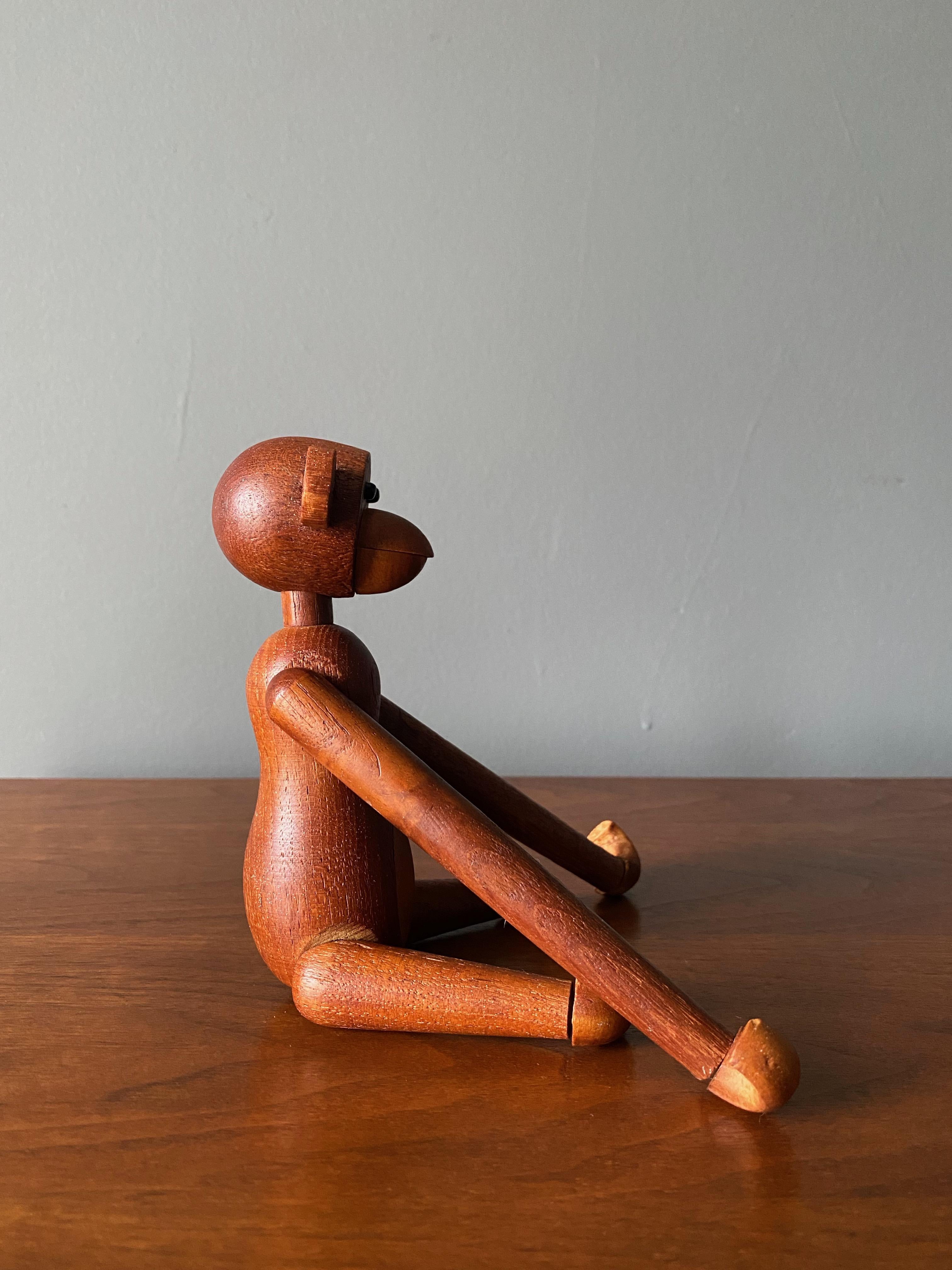 Articulated Teak Monkey in the Style of Kay Bojesen, circa 1960s 3