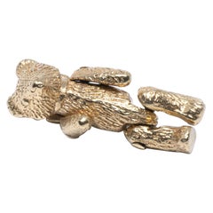 Articulated Teddy Bear Toy 14 Karat Gold Charm
