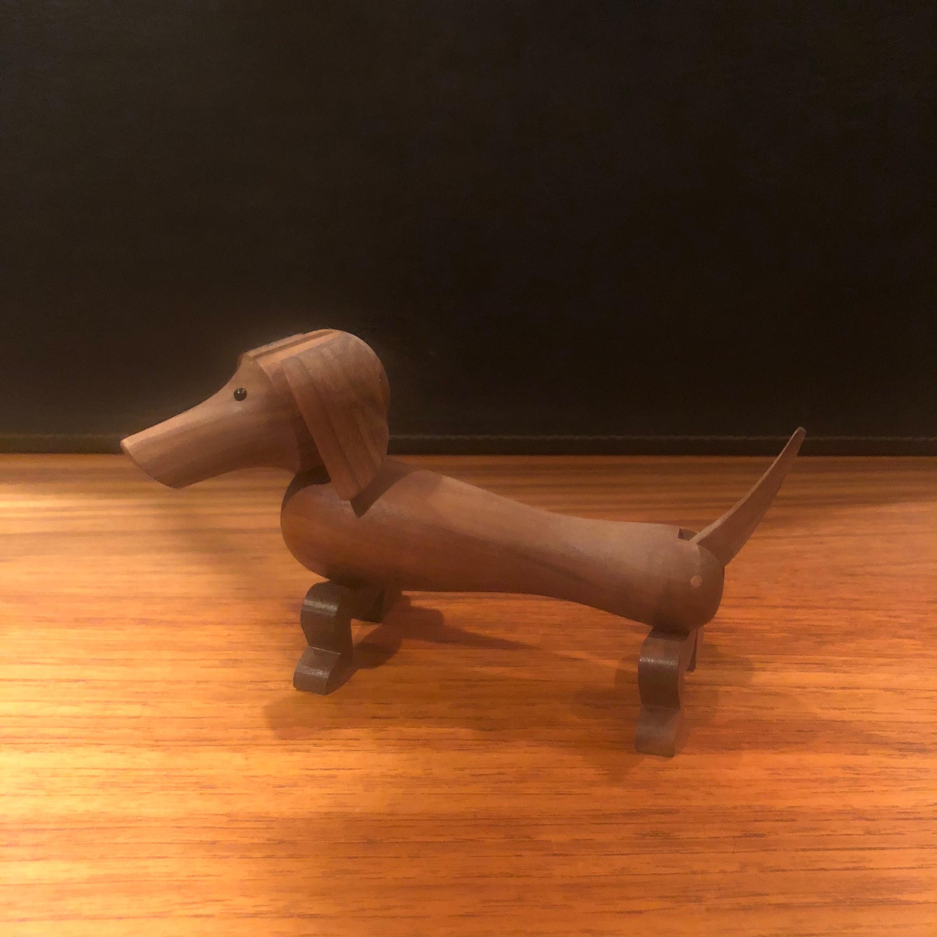 Danish Articulated Toy Dachshund / Dog by Kay Bojesen