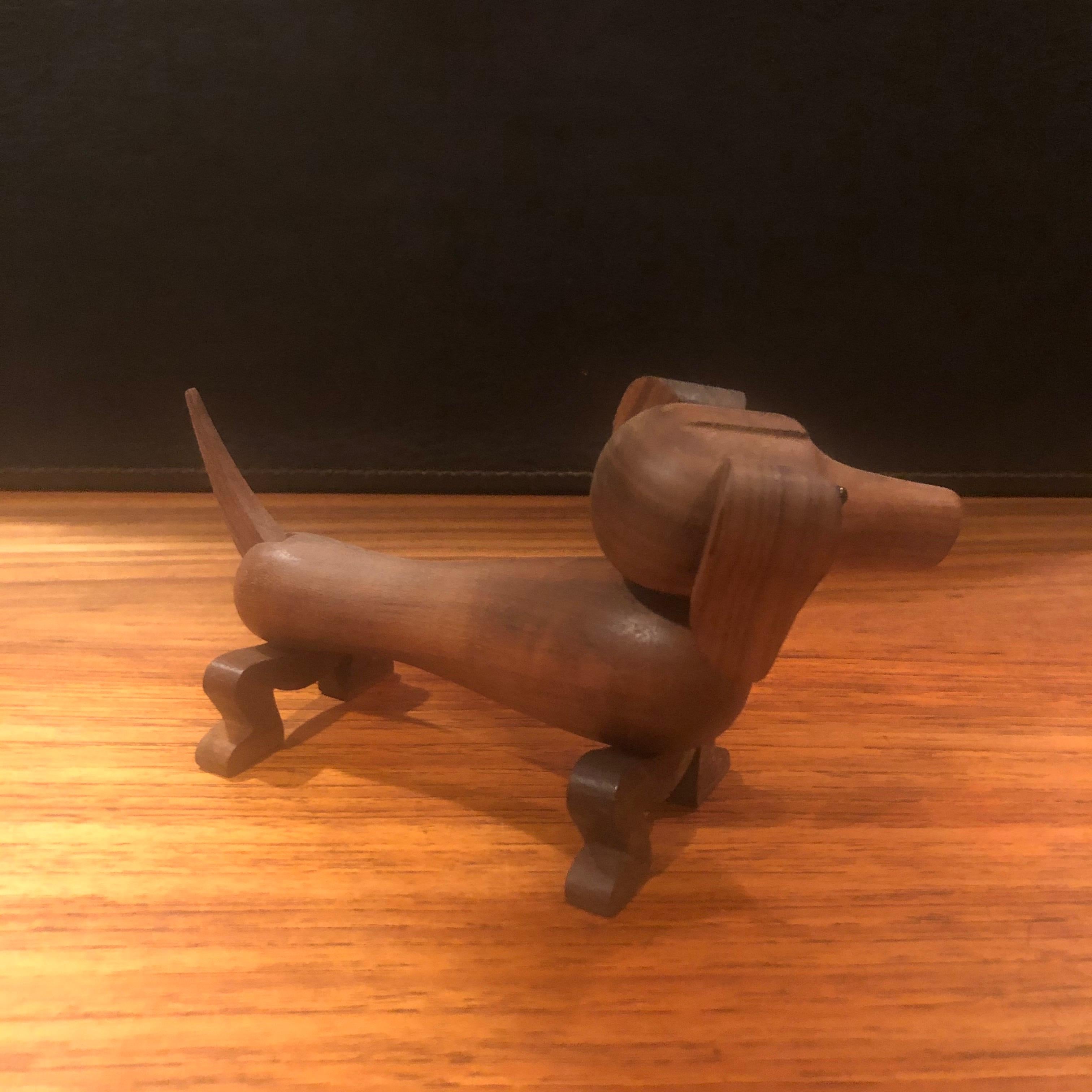 Articulated Toy Dachshund / Dog by Kay Bojesen In Good Condition In San Diego, CA