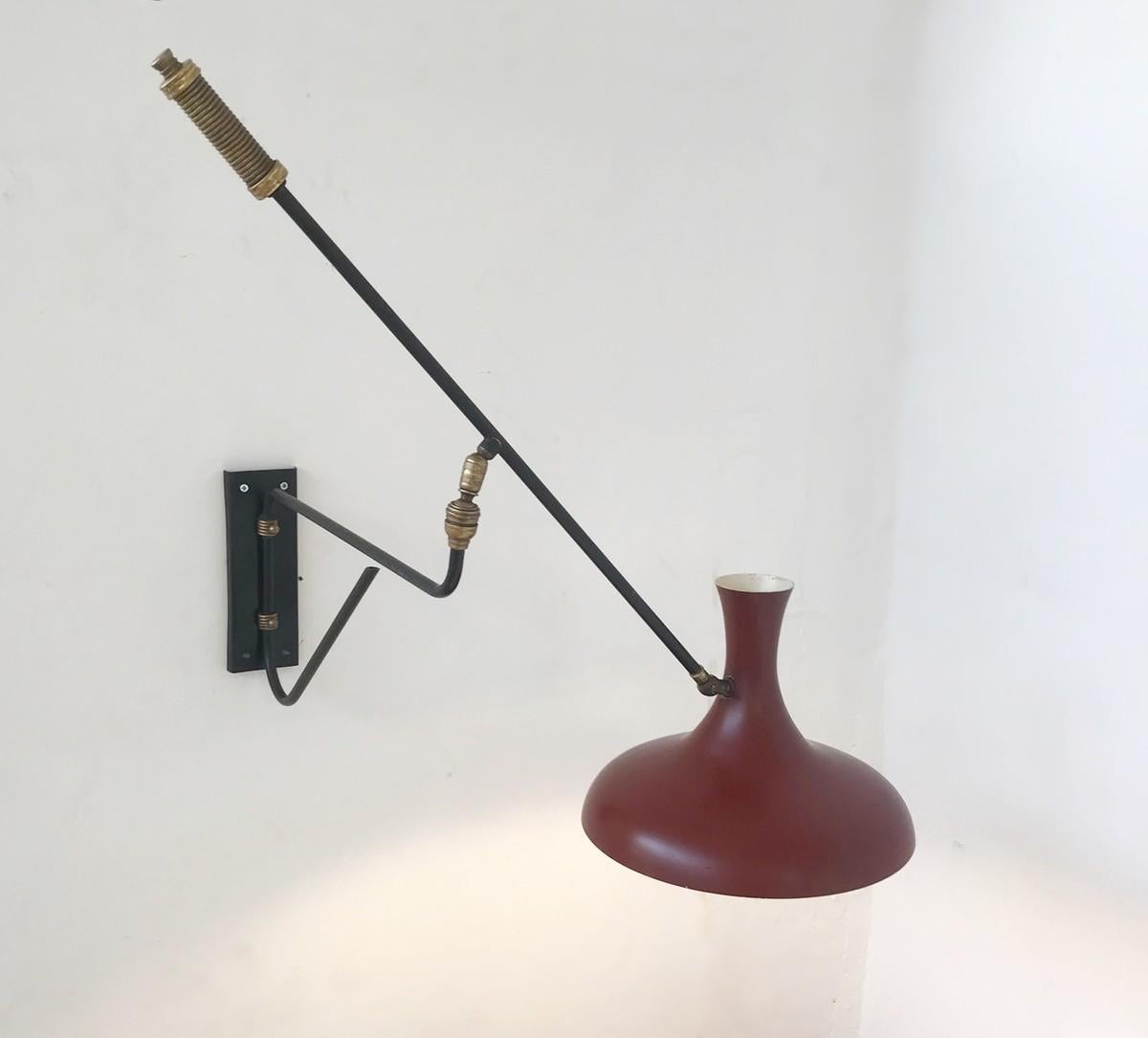 Mid-Century Modern Articulated wall lamp Italy 