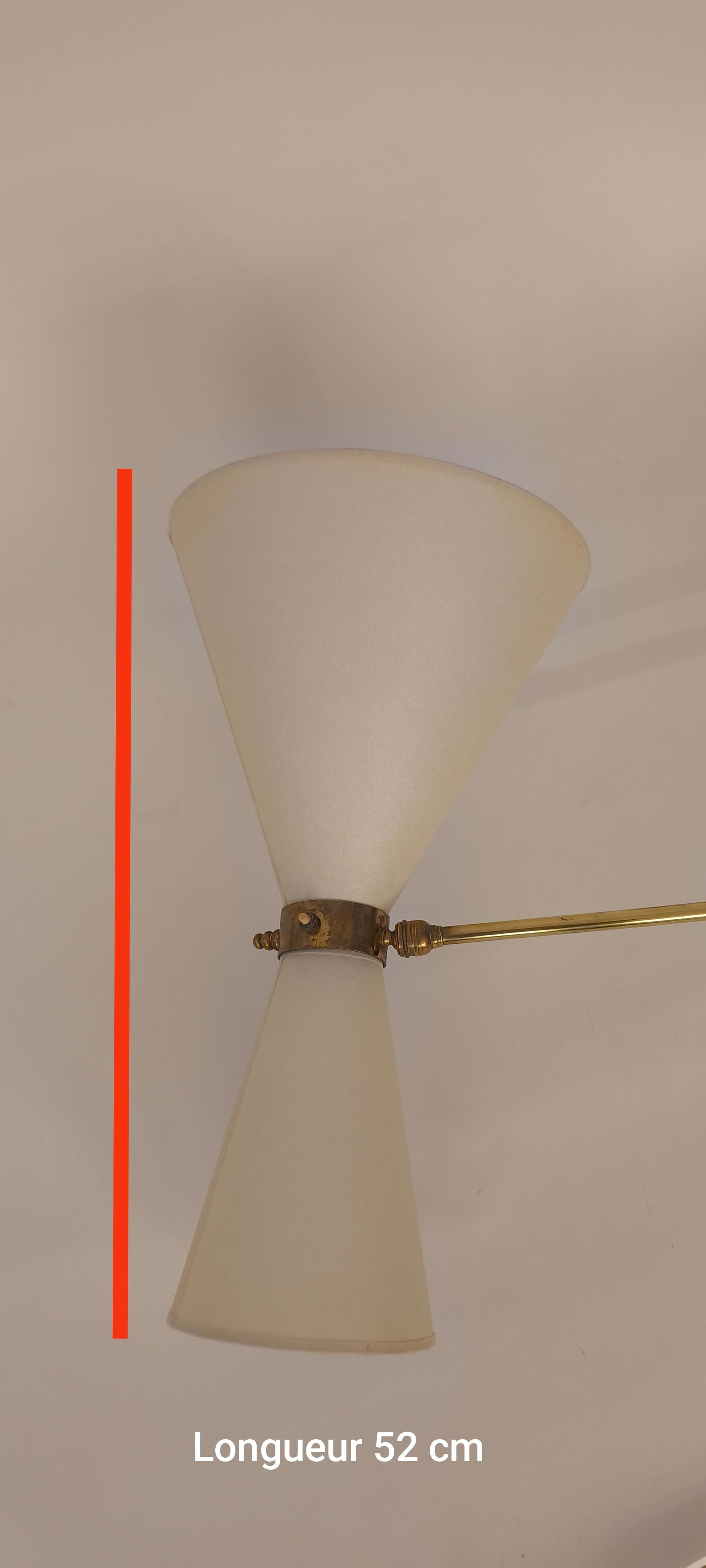 Applique articulée / Sconce by Marcel Asselbur - 1950 - France - 50s en vente 7