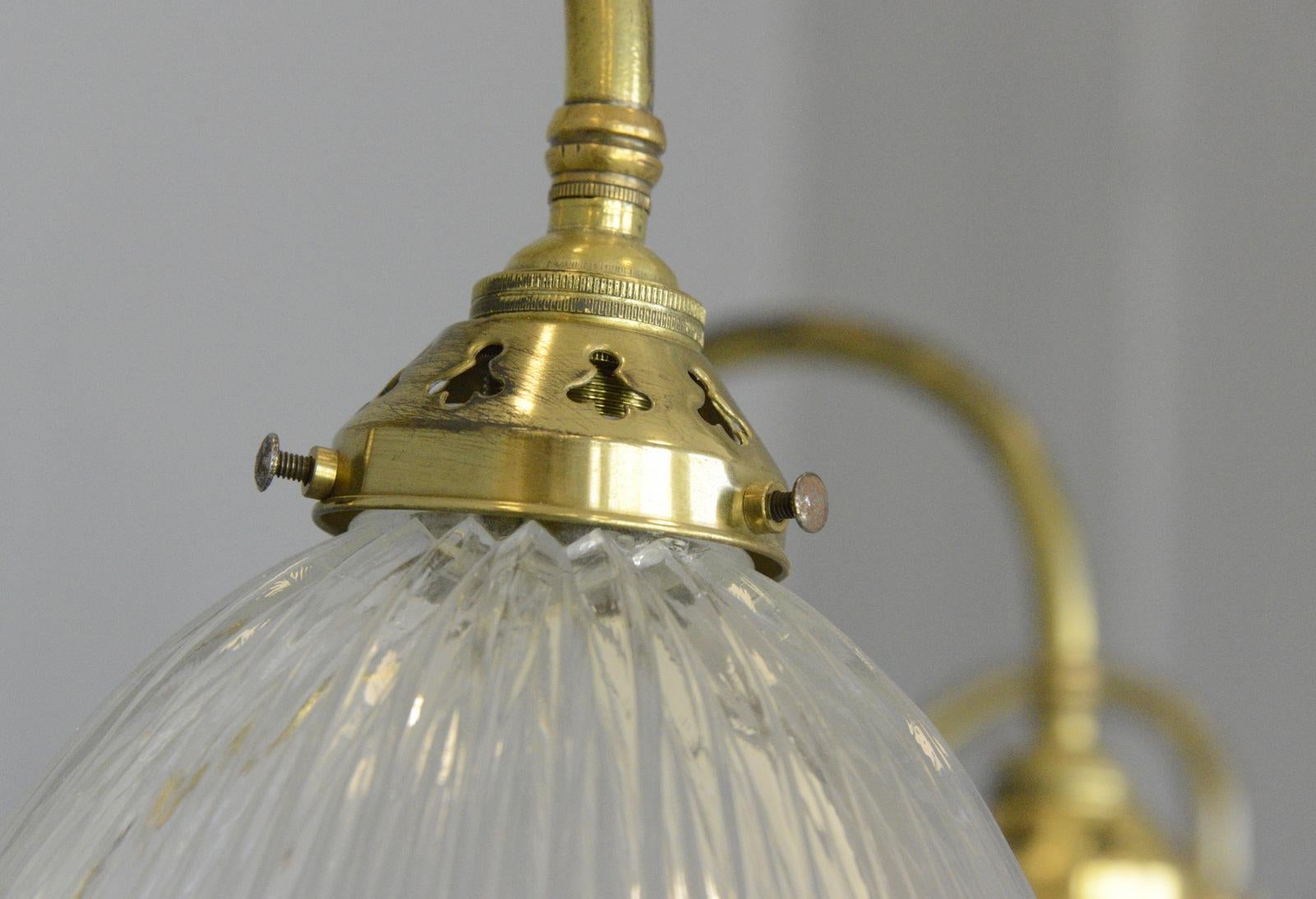 20th Century Articulated Wall Sconces by Holophane, circa 1910