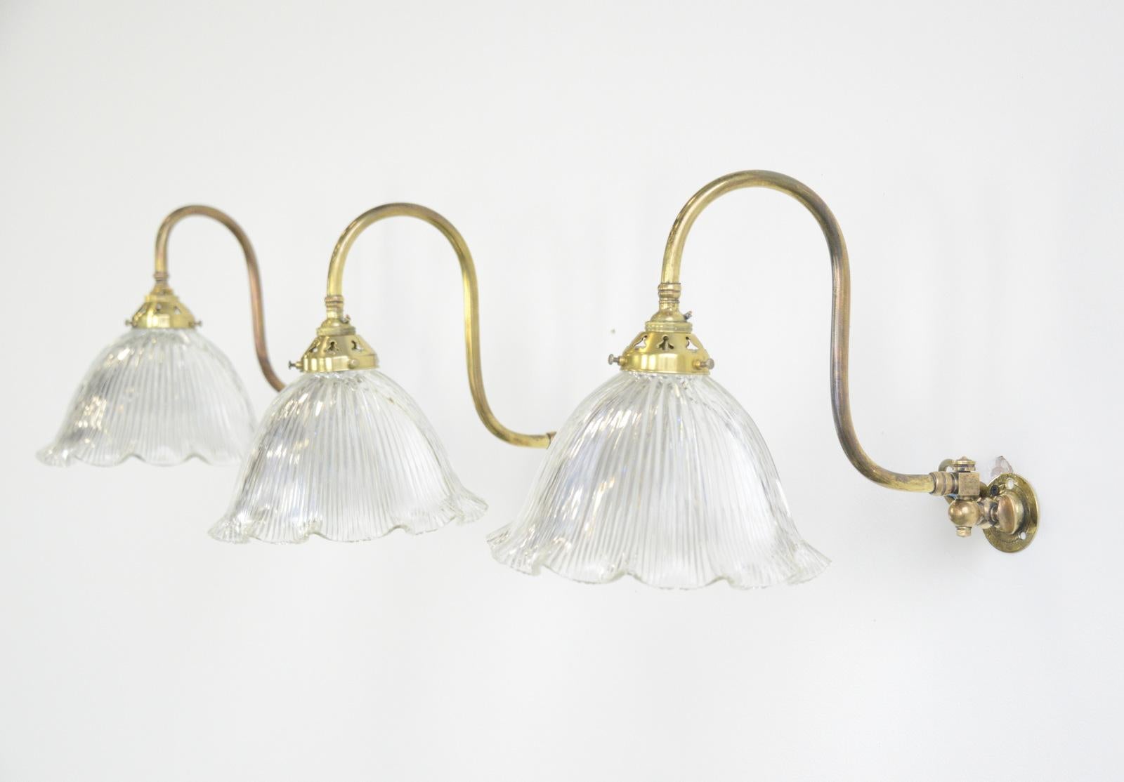 Articulated Wall Sconces by Holophane, circa 1910 1