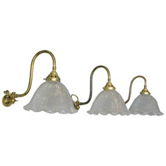 Antique Articulated Wall Sconces by Holophane, circa 1910