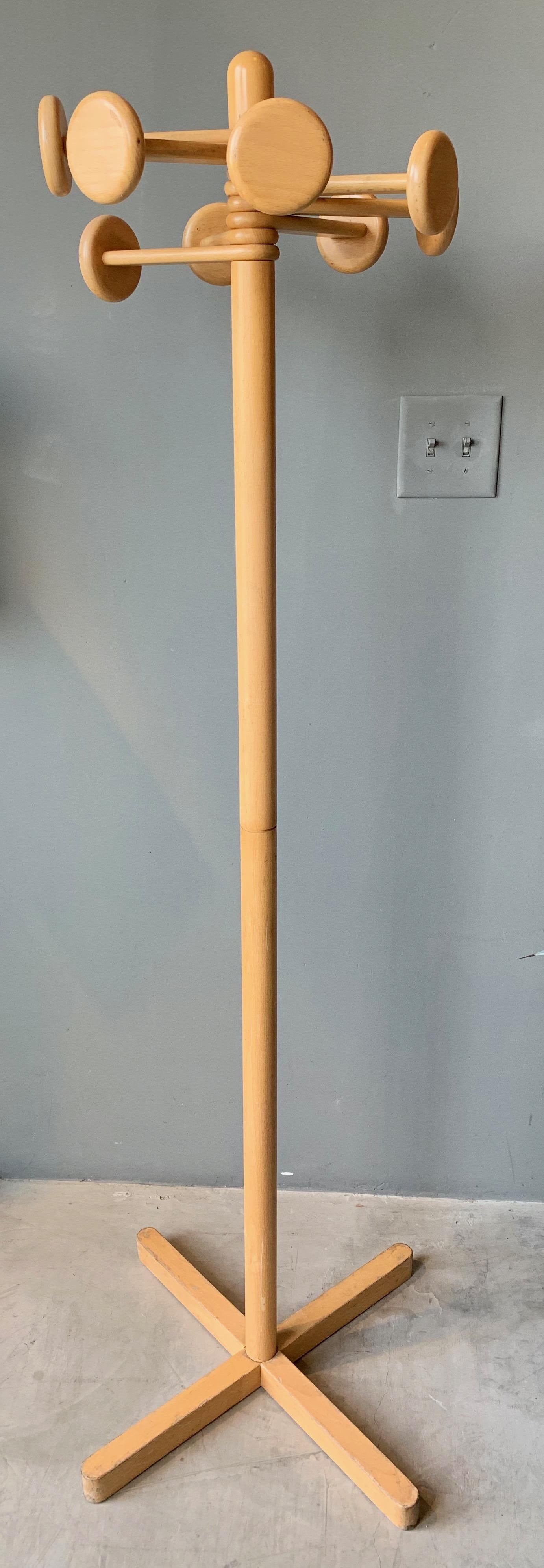 Articulated Wood Coat Rack For Sale 2