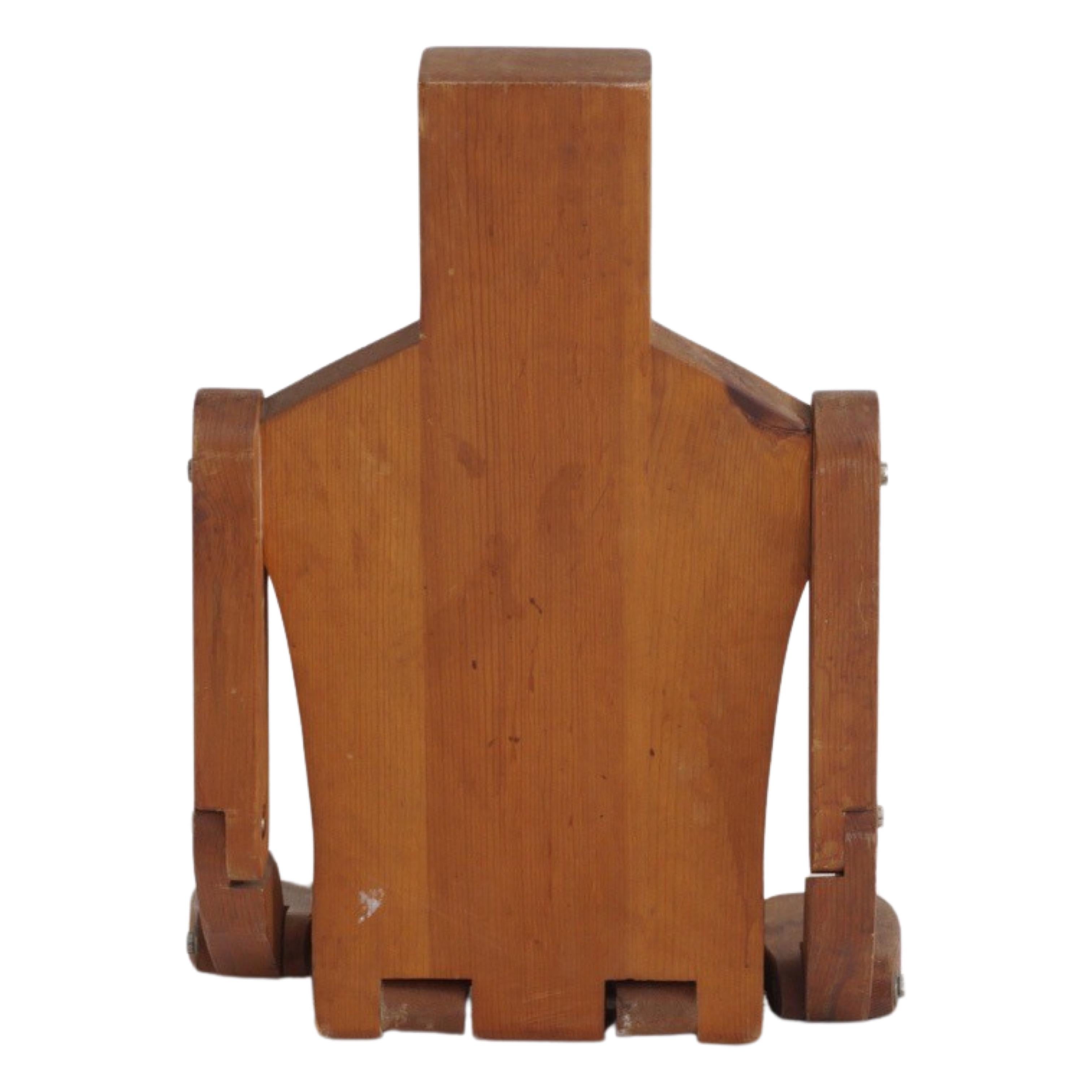 Articulated Wood Figure by Don Ellefson, 1980s For Sale 4