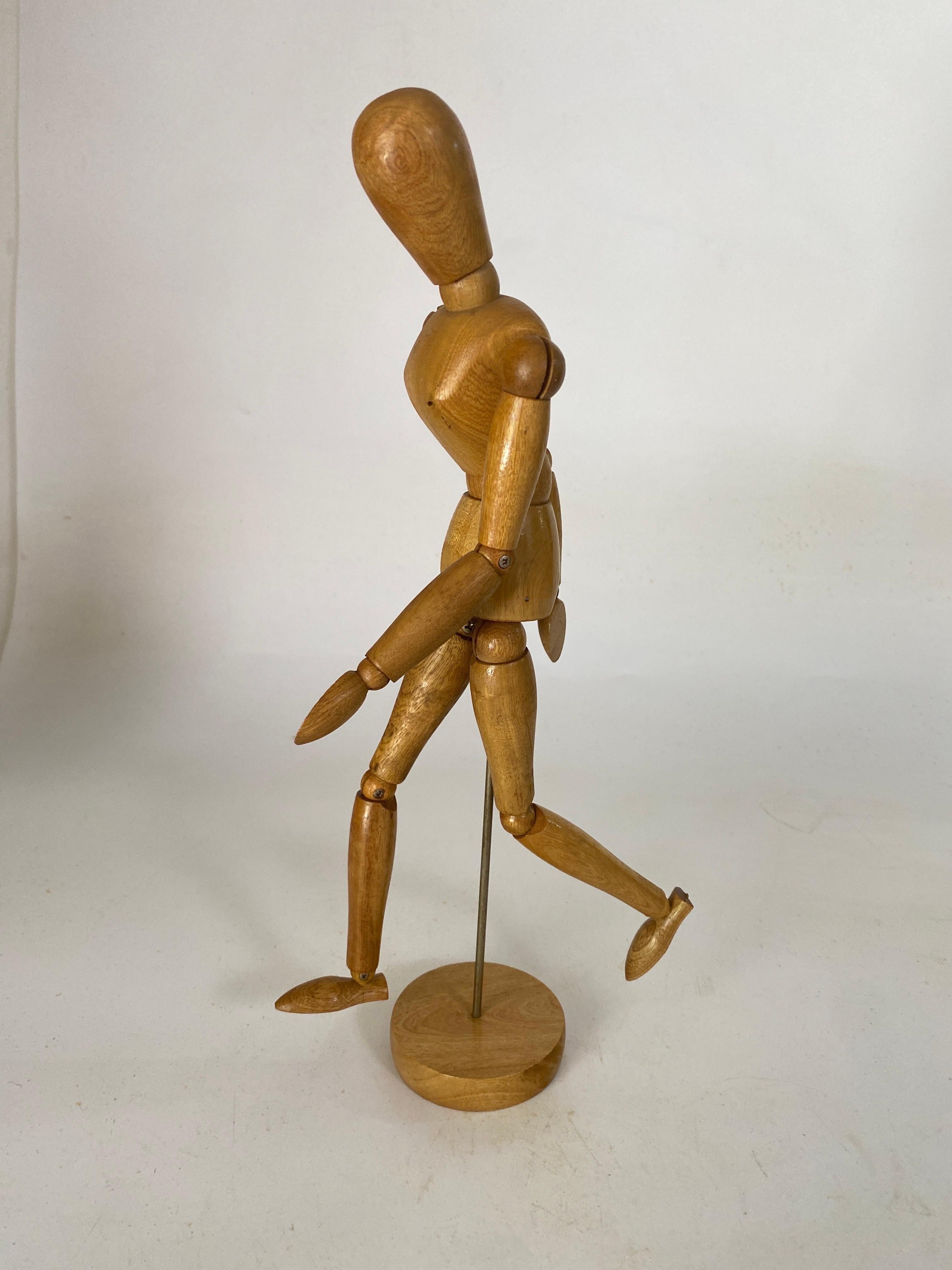 Articulated Wooden Mannequin Artist Painter Drawing Fine Arts 20th Century For Sale 4
