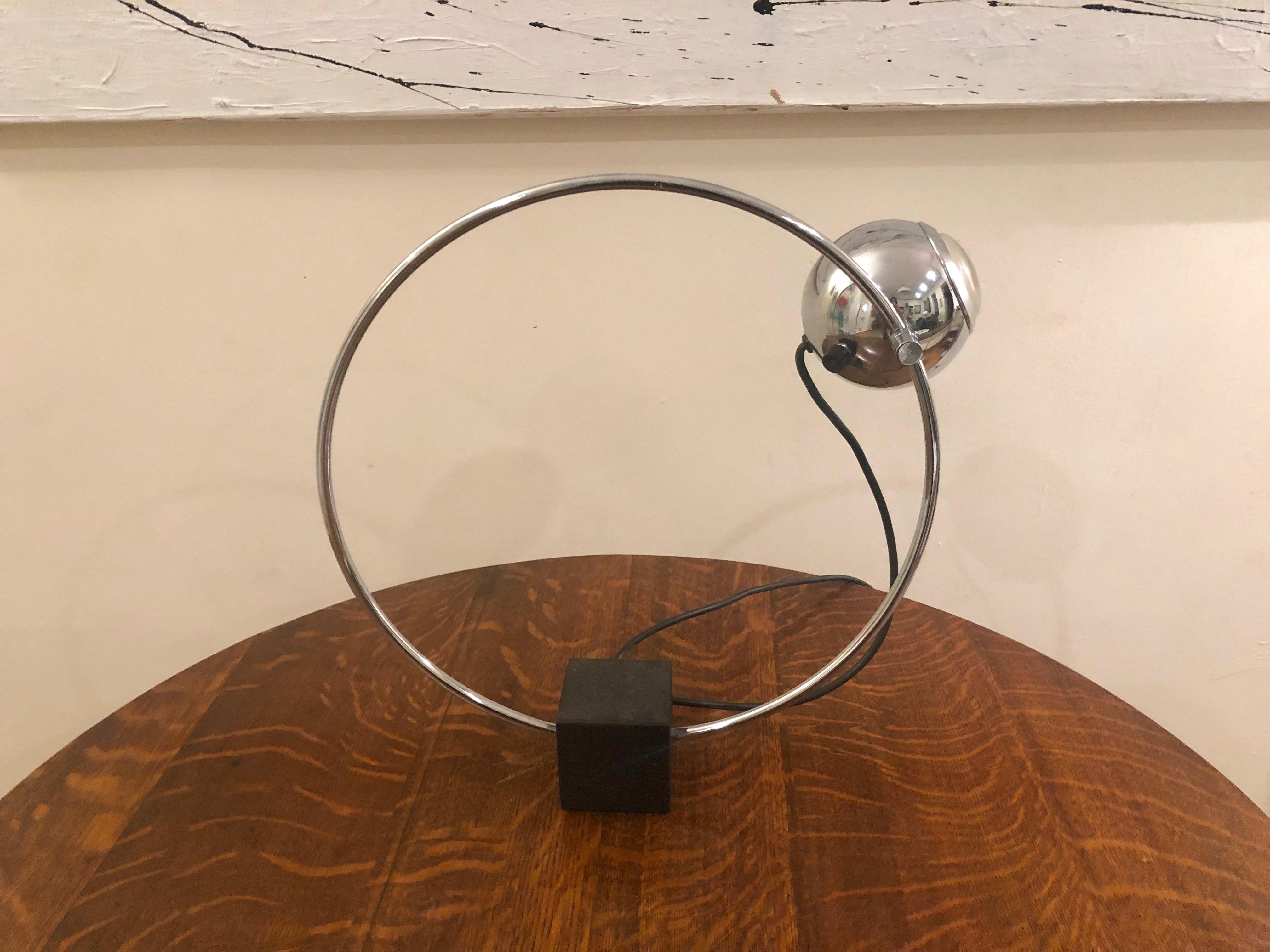 Articulating and Orbiting Table Lamp, USA Circa 1970 For Sale 1