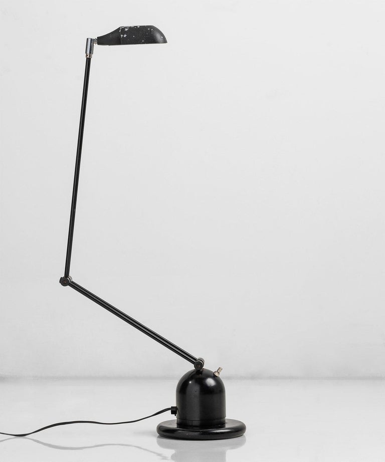 Articulating Black Metal Desk Lamp at 1stDibs