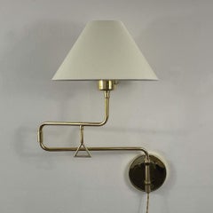 Articulating Brass Wall Light, Armatur Hantverk Tibro, Sweden 1950s
