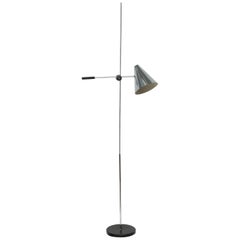 Articulating Chrome Floor Lamp by Robert Sonneman for Laurel