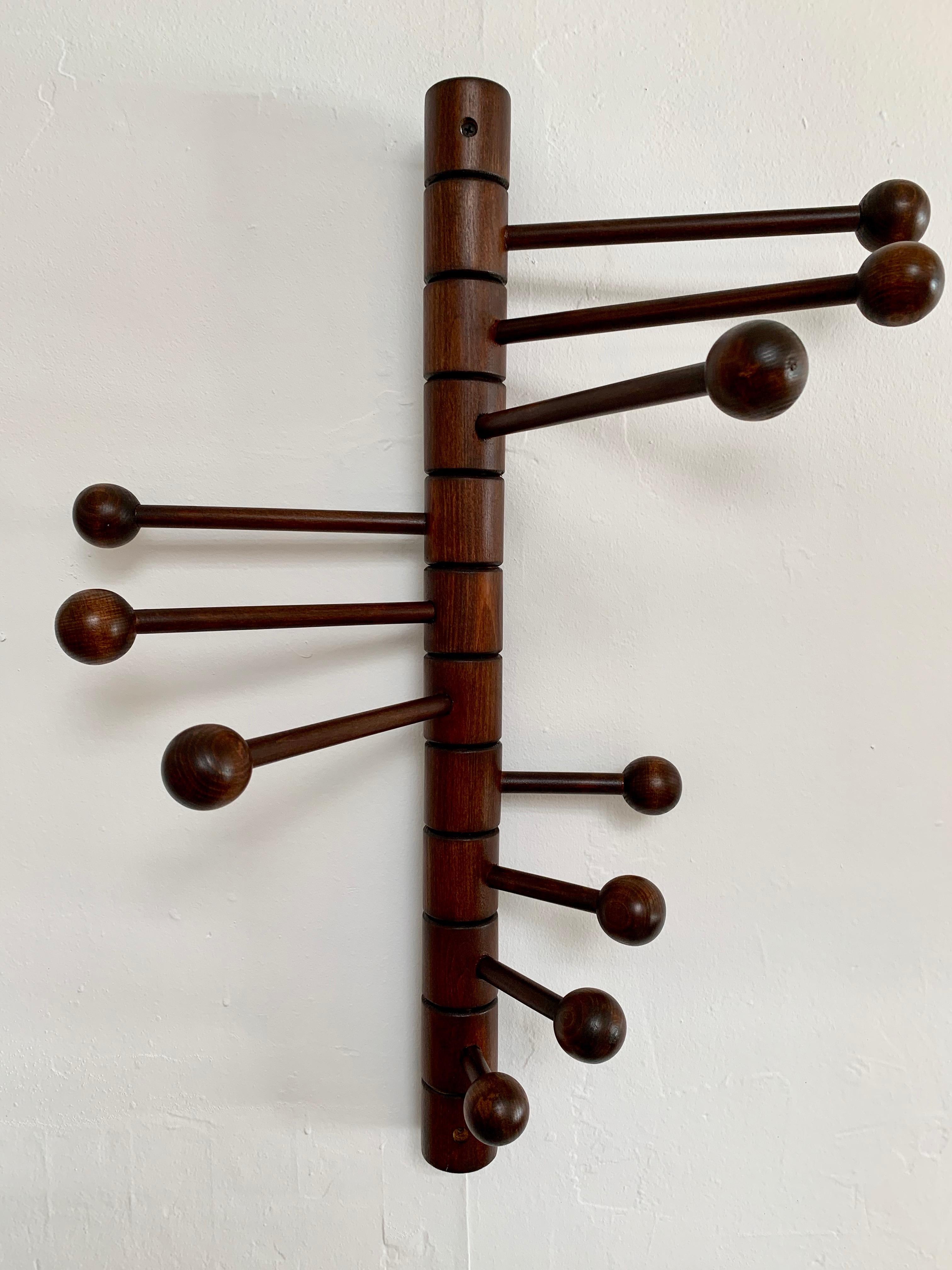 Wood Articulating Coat Rack by Merit, Los Angeles