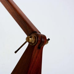 Applique articolata in legno di cocobolo Messico 1960 Mid-Century Modern