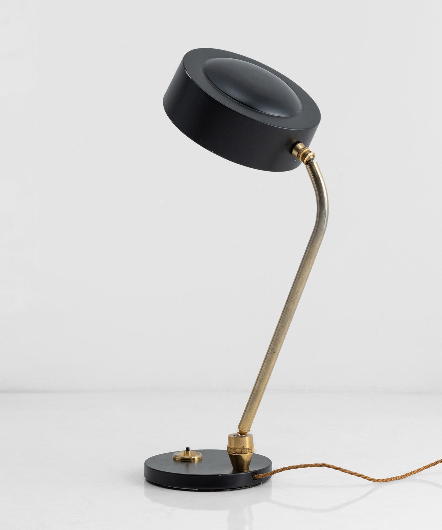 French Articulating Desk Lamp by Charlotte Perriand, France, Circa 1950