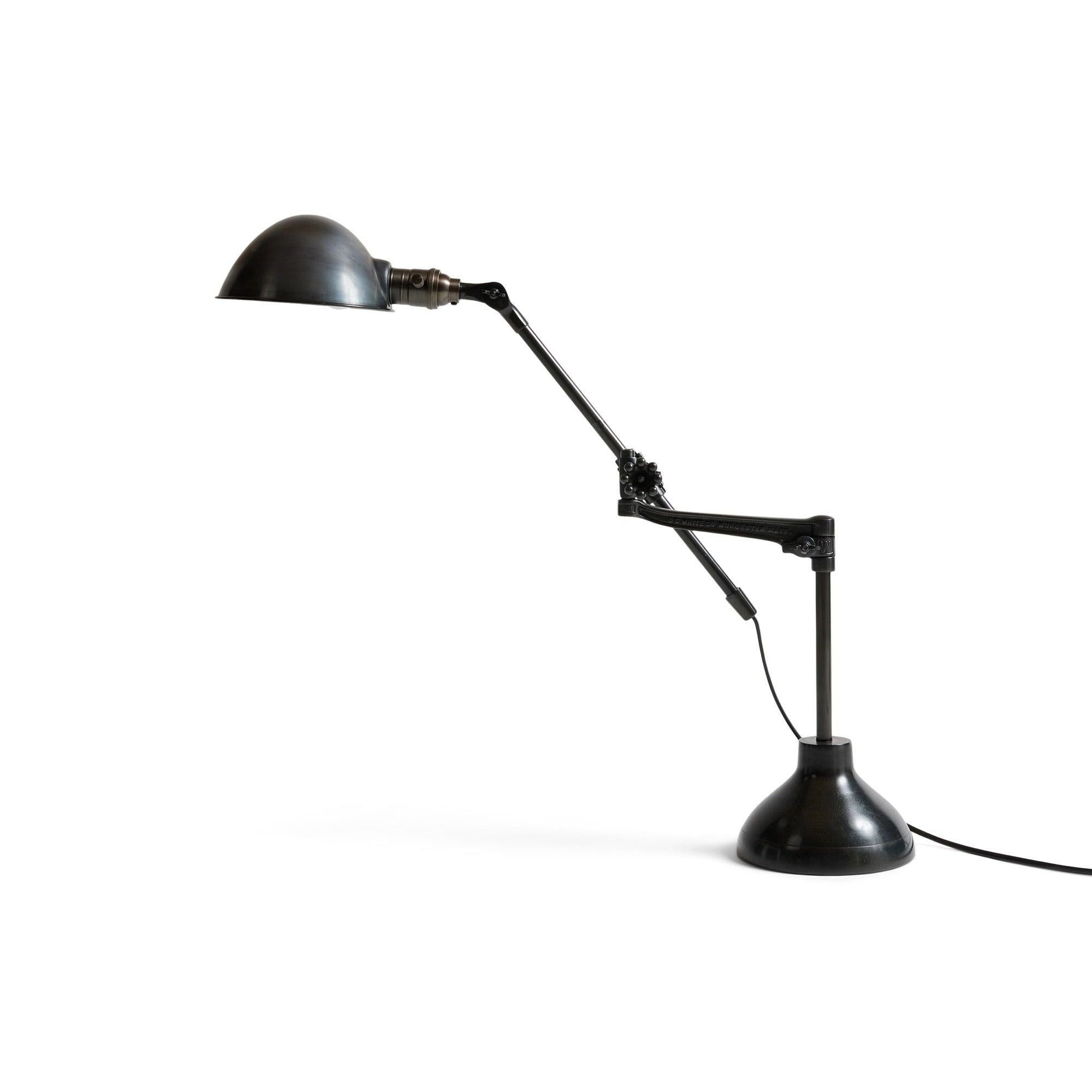 Articulating Desk Lamp by O.C. White In Excellent Condition For Sale In Sagaponack, NY