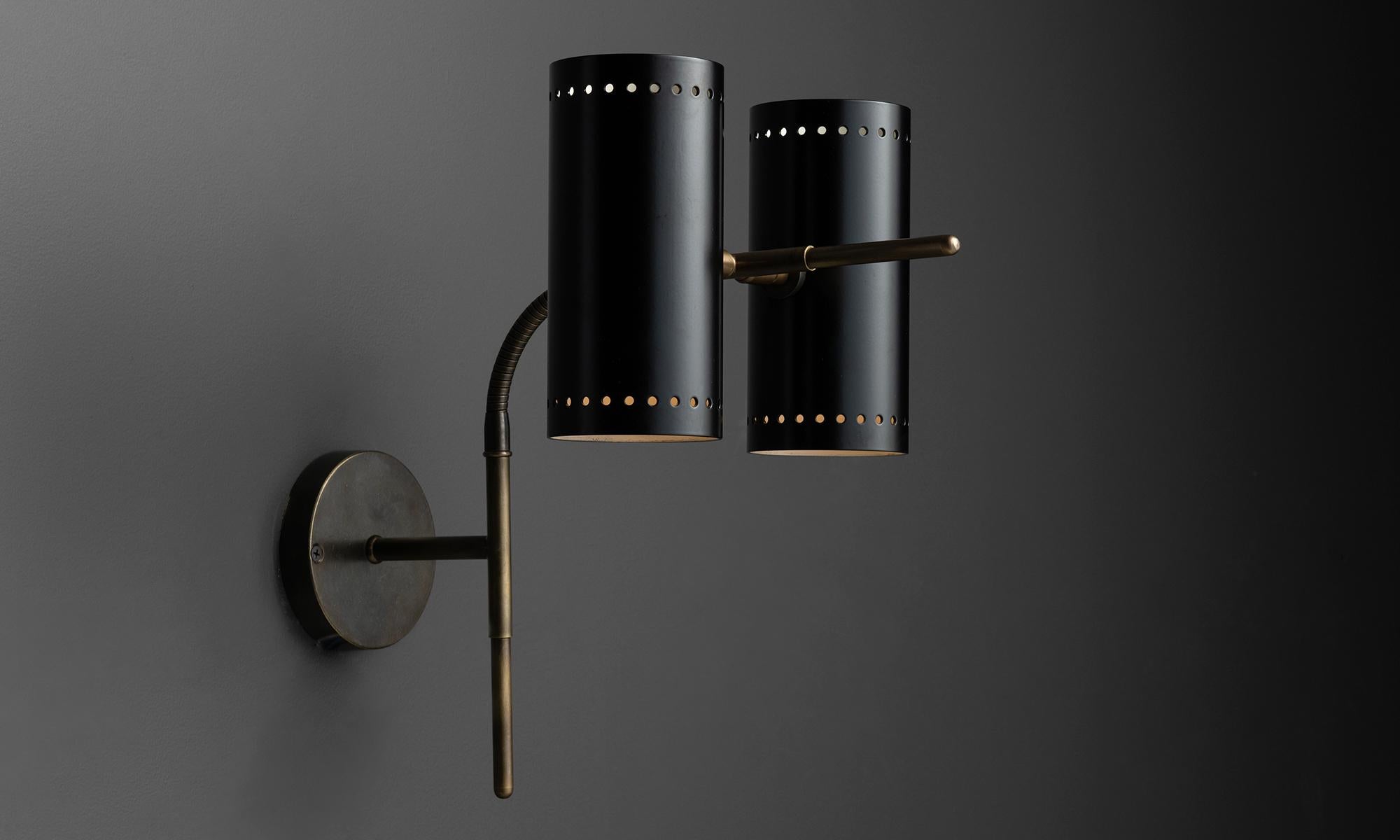 Contemporary Articulating Double Wall Sconce, Made in Italy For Sale