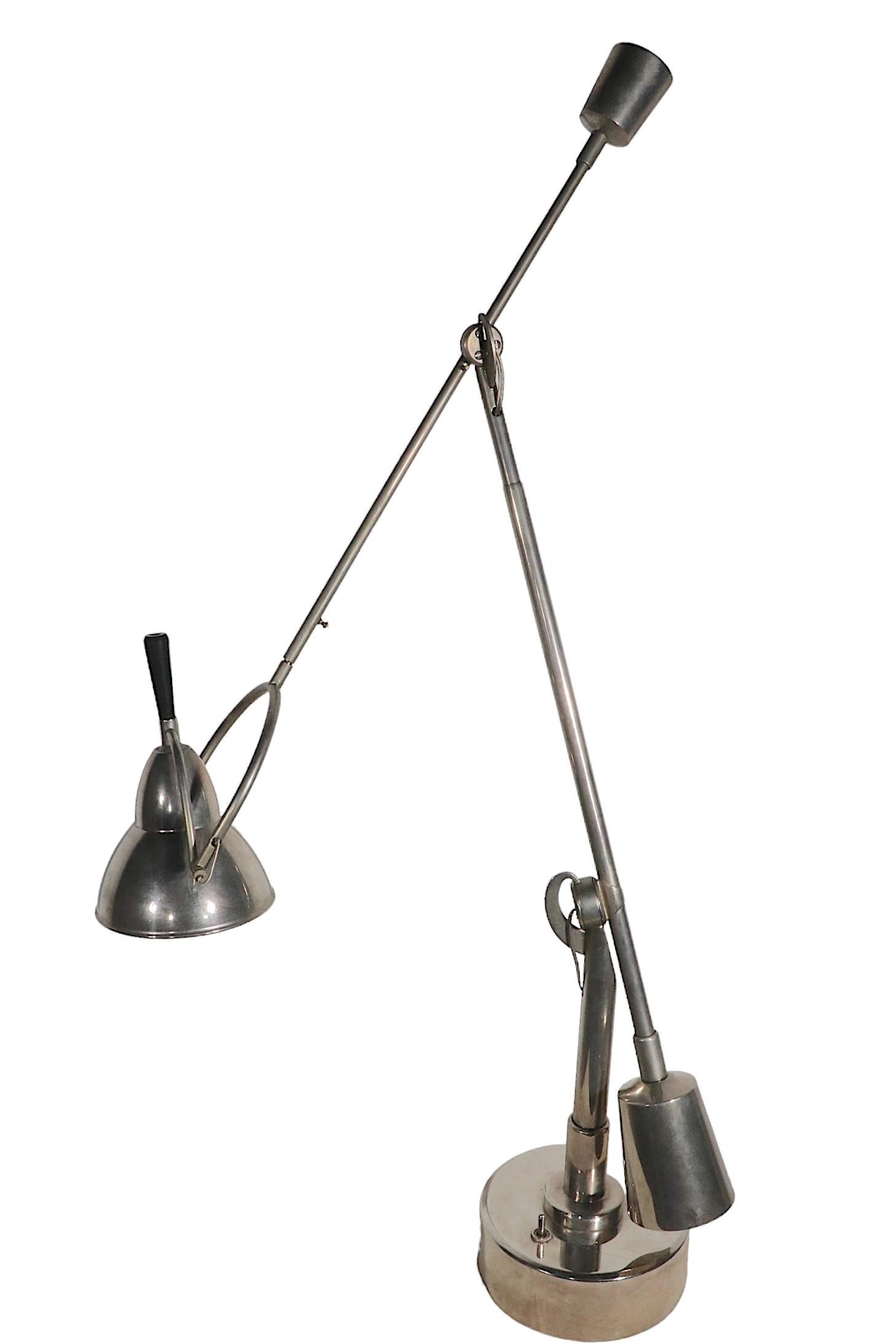 Articulating EB 27 Angle Poise Desk Lamp Designed by Buquet, C. 1990's 6