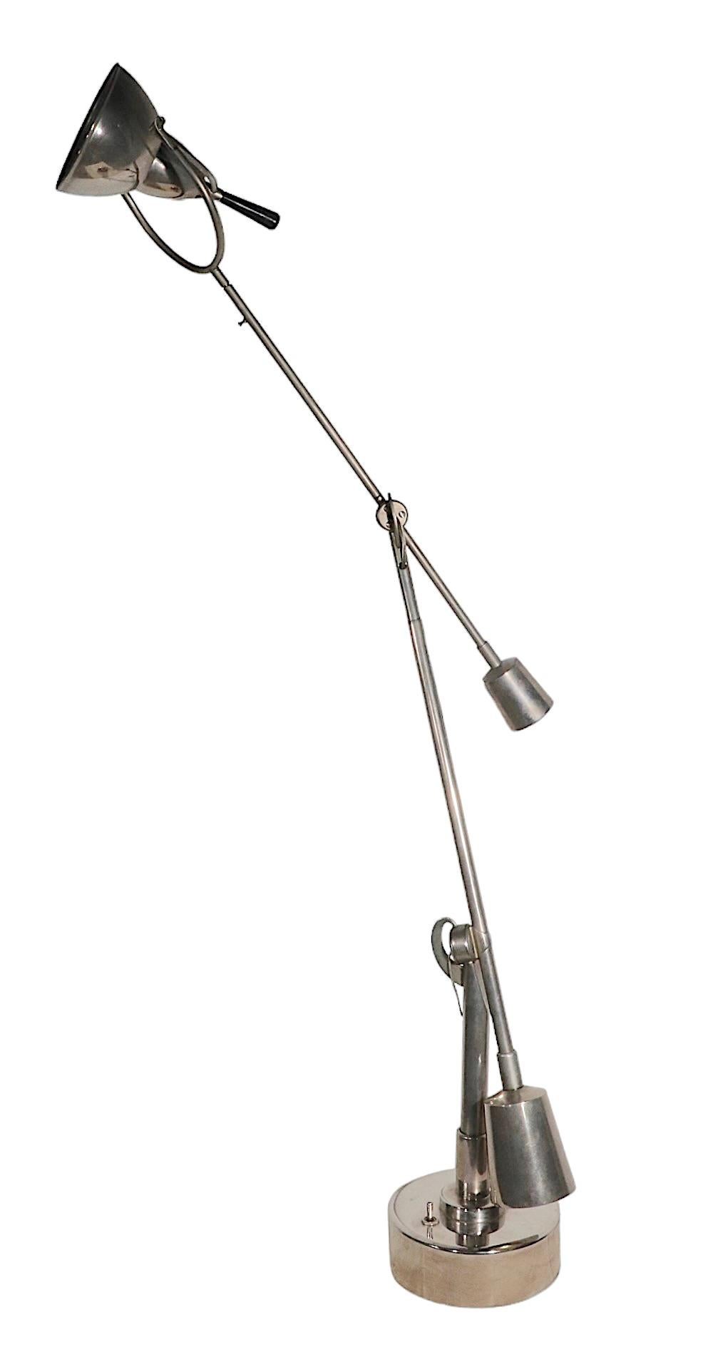 Articulating EB 27 Angle Poise Desk Lamp Designed by Buquet, C. 1990's 10