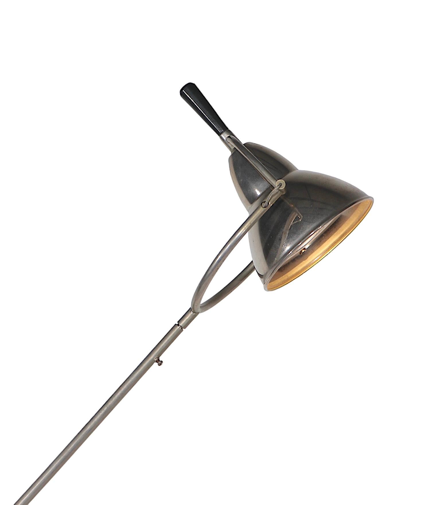 German Articulating EB 27 Angle Poise Desk Lamp Designed by Buquet, C. 1990's For Sale
