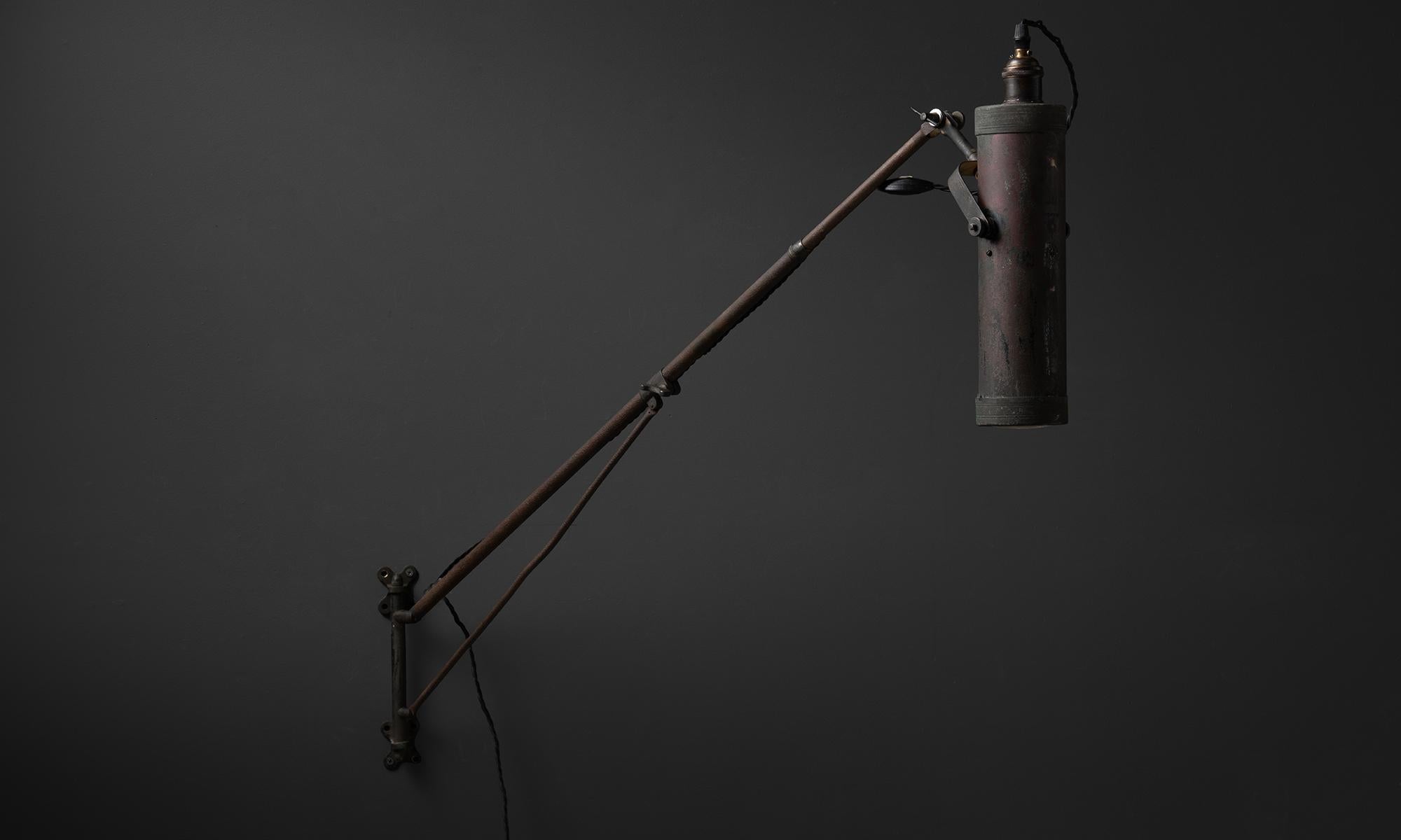 Articulating - Extending Dental Lamp, Germany circa 1930 In Good Condition In Culver City, CA