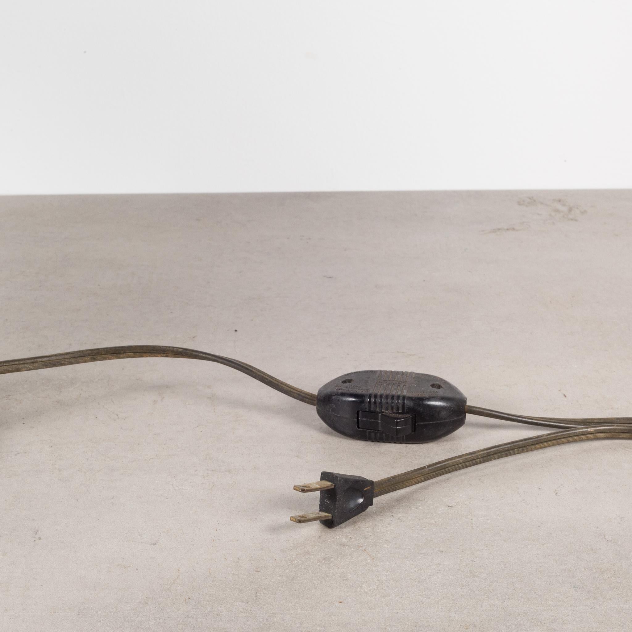 Aluminum Articulating Gooseneck Table Lamp with Cast Iron Base c.1930