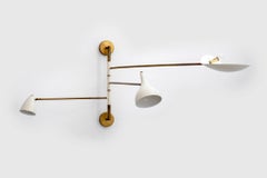 Articulating Italian Three-Arm Sconce