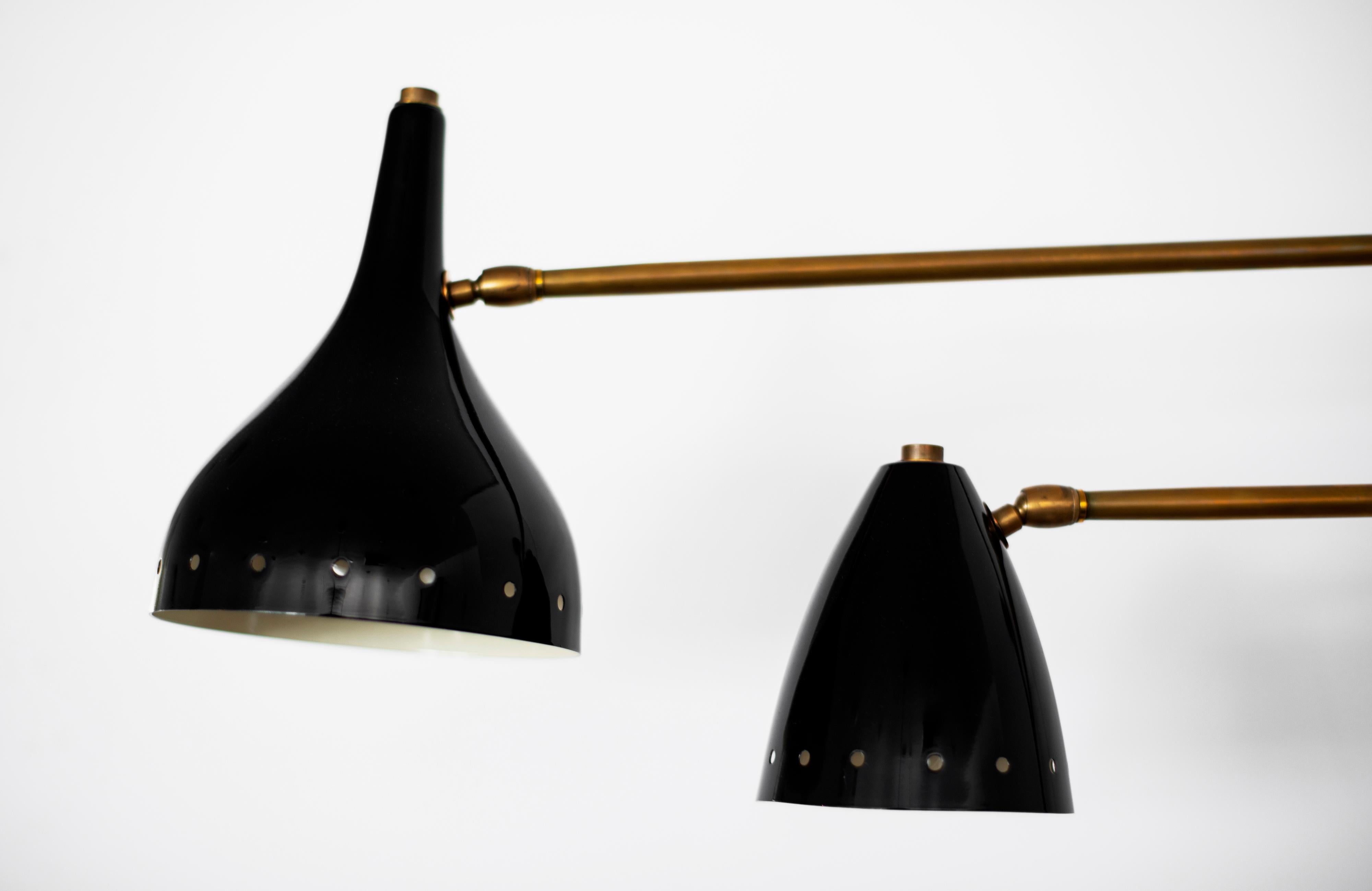 Contemporary Articulating Italian Two-Arm Sconce
