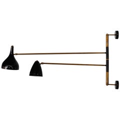 Articulating Italian Two-Arm Sconce