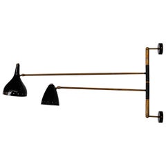 Articulating Italian Two-Arm Sconce