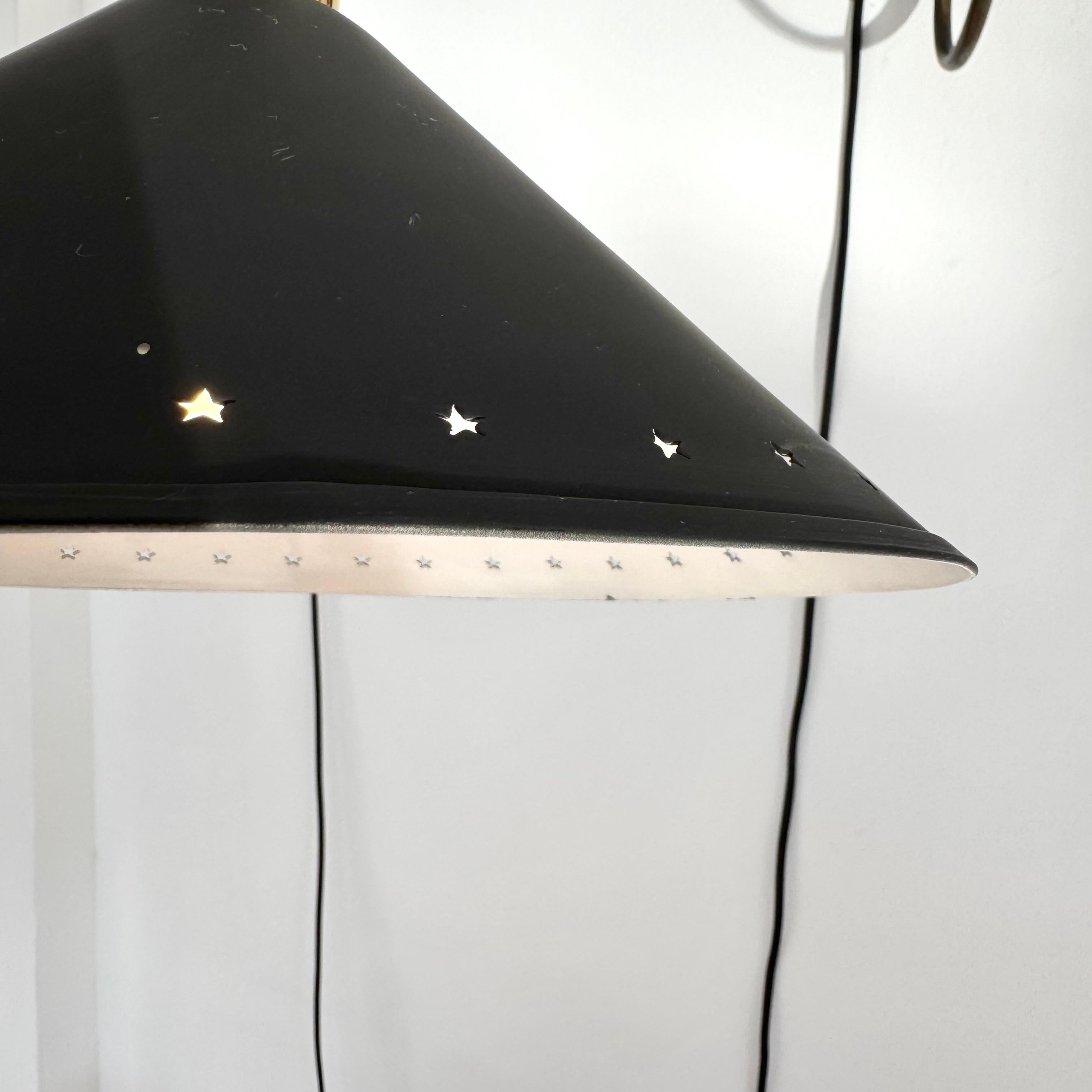 Lámpara articulada de Rene Mathieu para Lunel, Francia, años 50 en venta 6